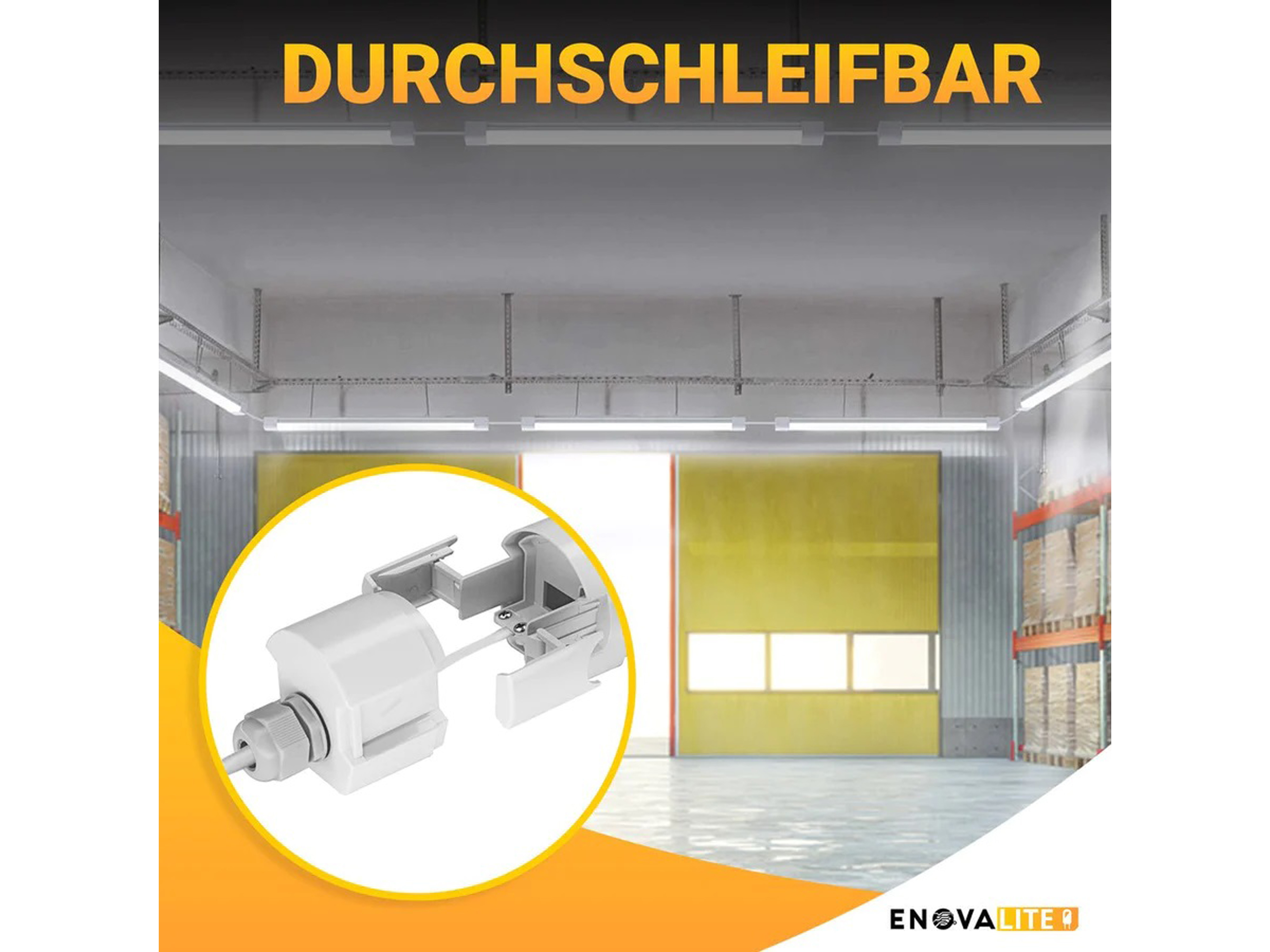 ENOVALITE LED-Feuchtraumleuchte PRO, EEK: E, 50W, 5500lm, 4000K, 1500mm