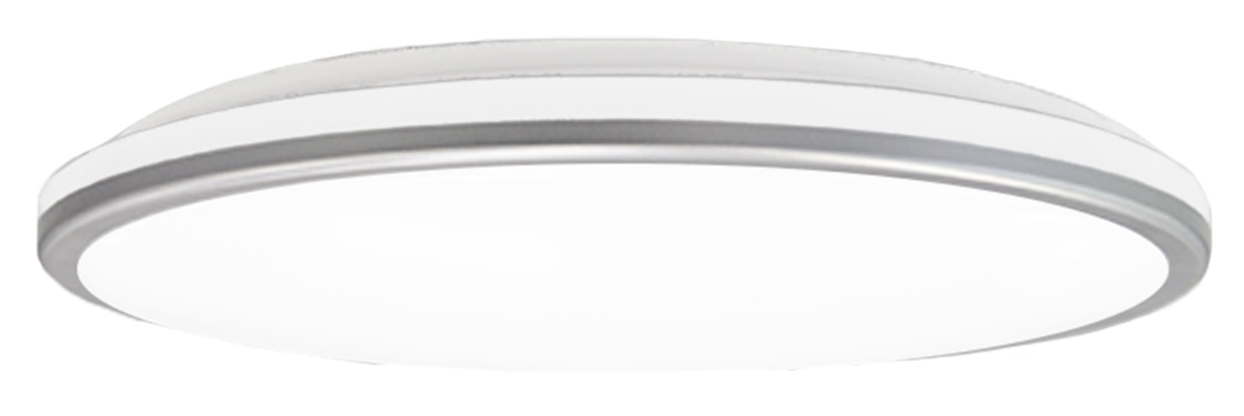 BLULAXA LED-Wand- und Deckenleuchte Medinia-S, 16 W, 3000 K, 2000 lm, warmweiß, IP20, weiß/silber, 285 mm