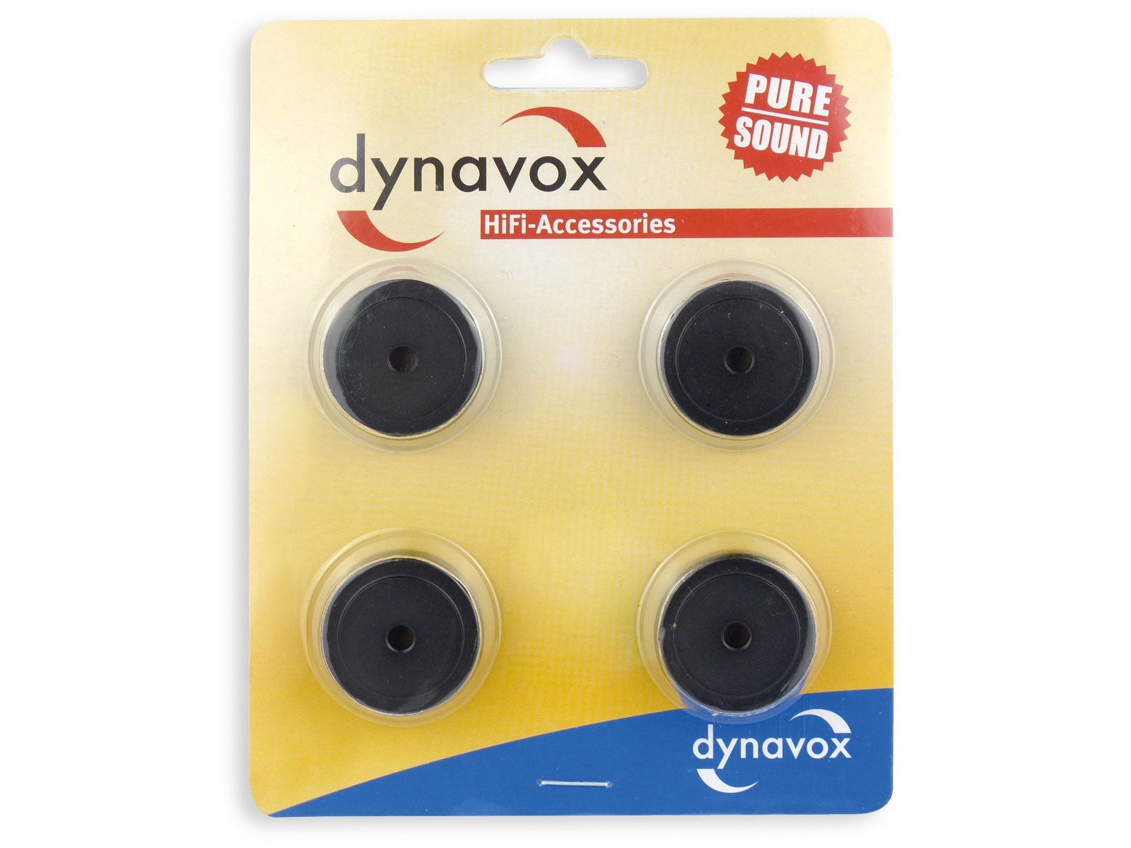 DYNAVOX Gerätefüße-Set midi, 4 Stück, Aluminium, schwarz DYNAVOX Gerätefüße-Set midi, 4 Stück, Aluminium, schwarz