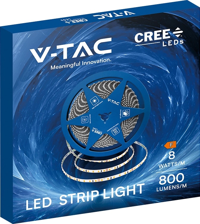 V-TAC LED-Stripe, VT-240826, 80W, 6500K, EEK: F, 7600lm, 24V,10m