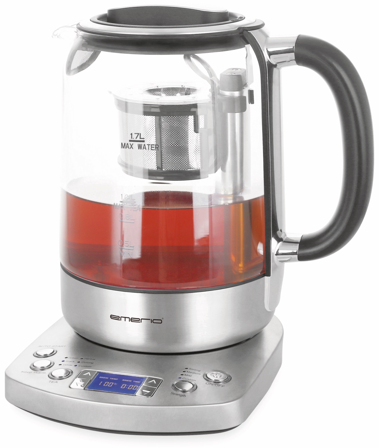 EMERIO Wasserkocher WK-122248, 1,7 L, 2200 W, Teekocher