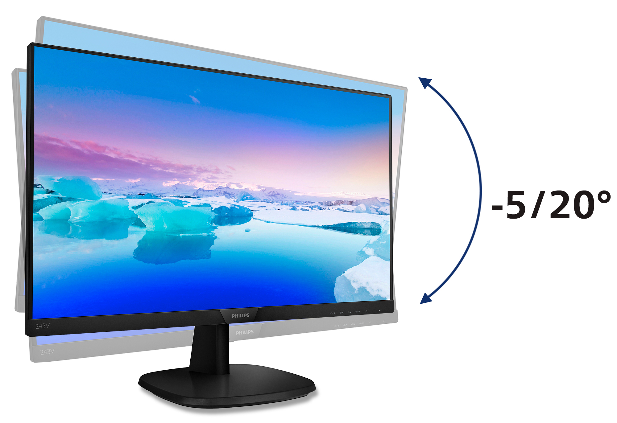 PHILIPS Monitor 243V7QDSB / Verpackung beschädigt