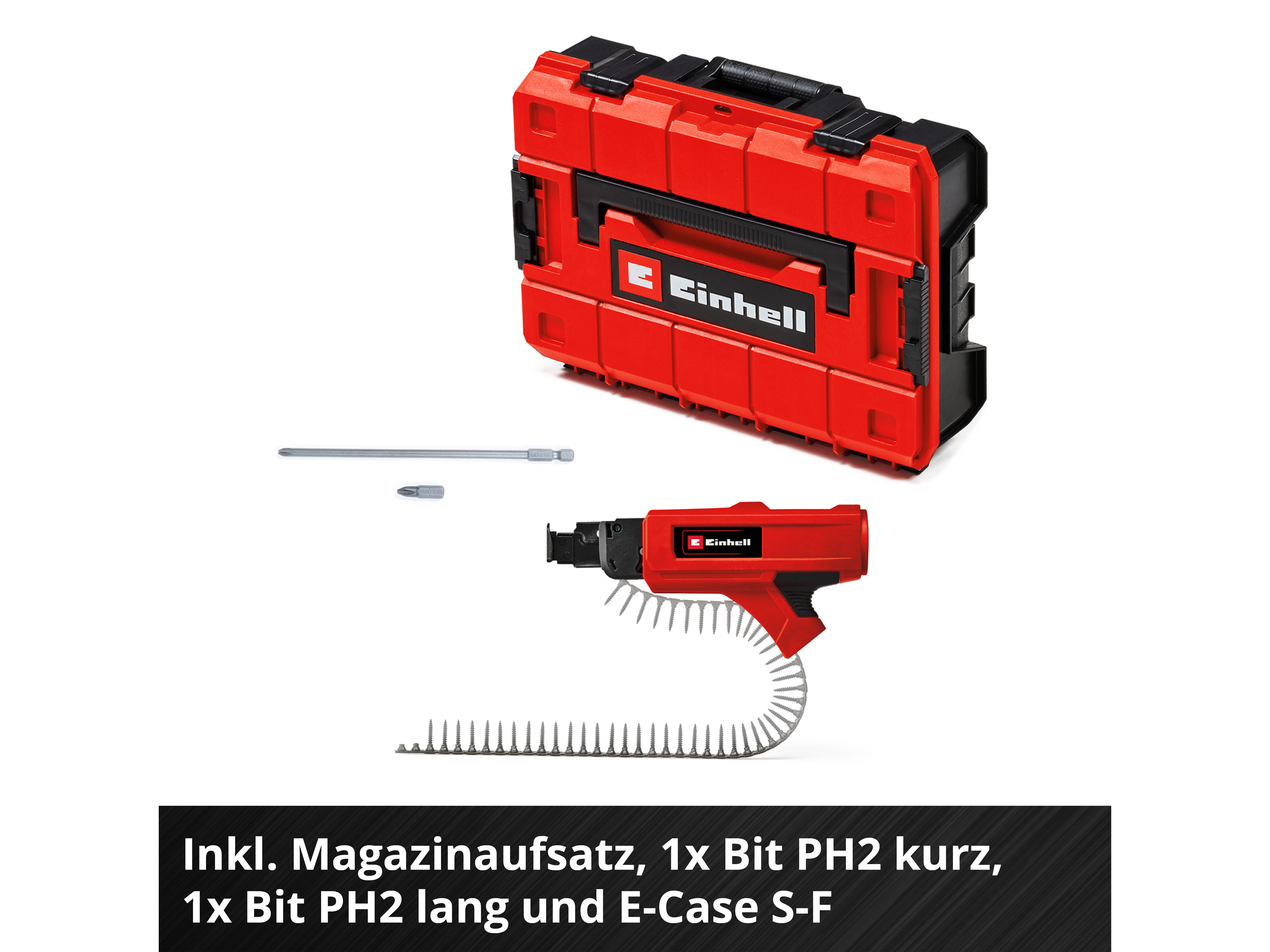 EINHELL PROFESSIONAL Akku-Trockenbauschrauber TP-DY 18 Li BL + Magazin, 4261012, Solo