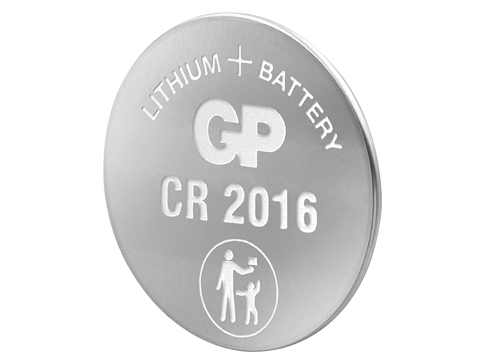 GP Knopfzelle, CR2016, Lithium, 3 V, 2 St.