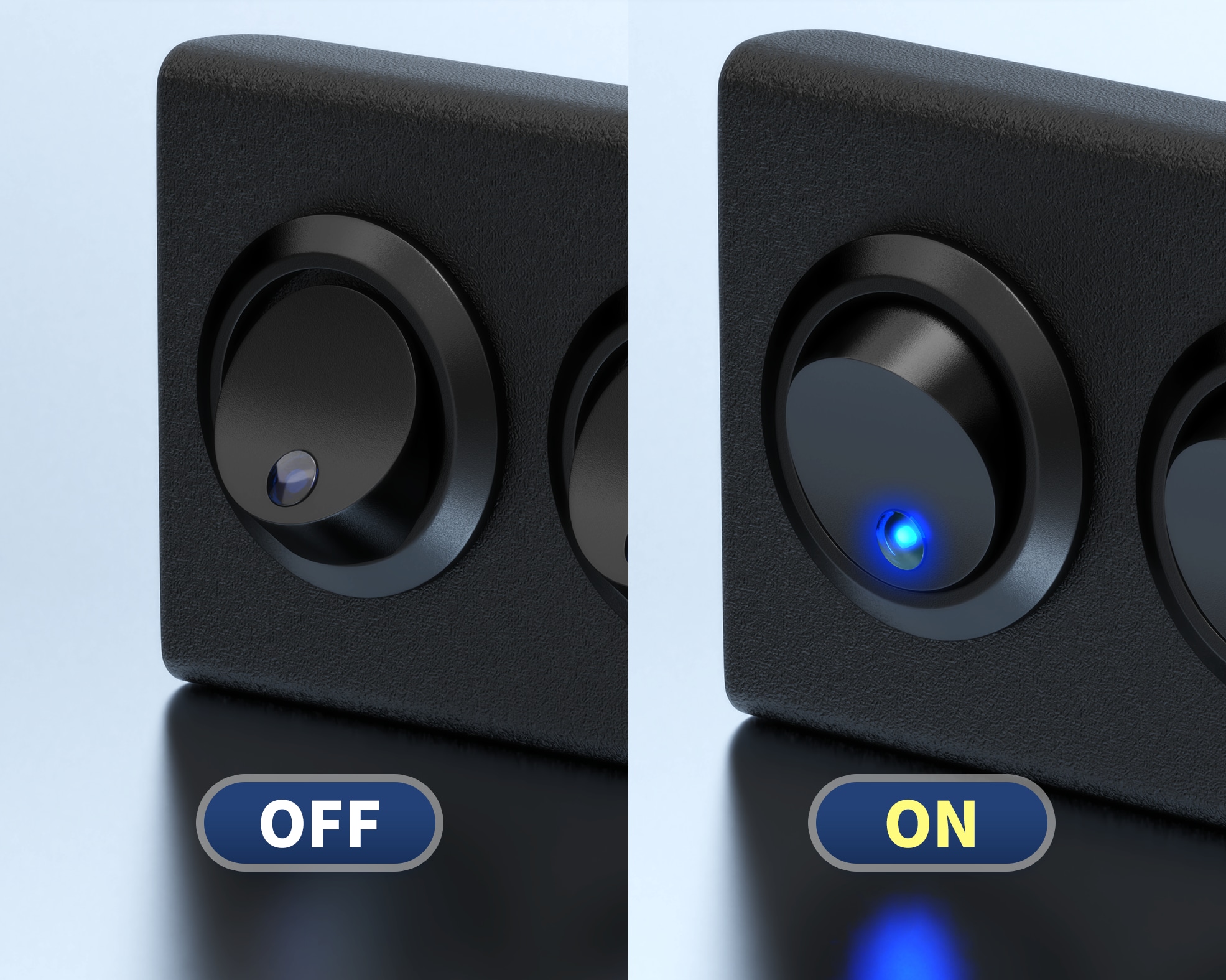 CENTRALSYSTEMS Schalterleiste E3712, 6 Schalter, 12 V