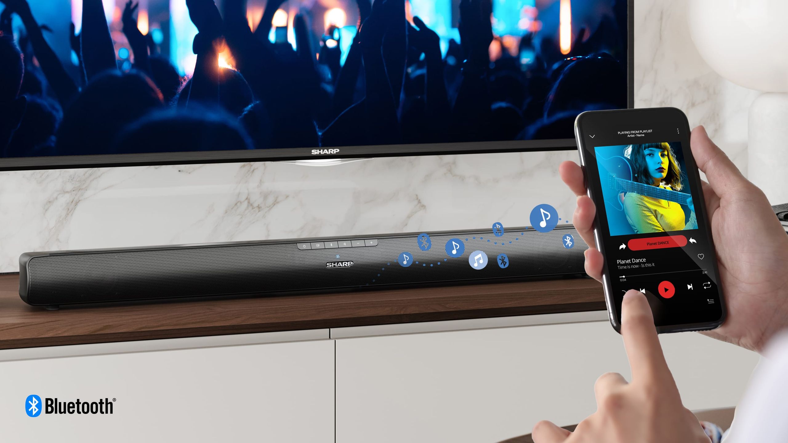SHARP Soundbar HT-SB100, 240 V, 75 W, schwarz