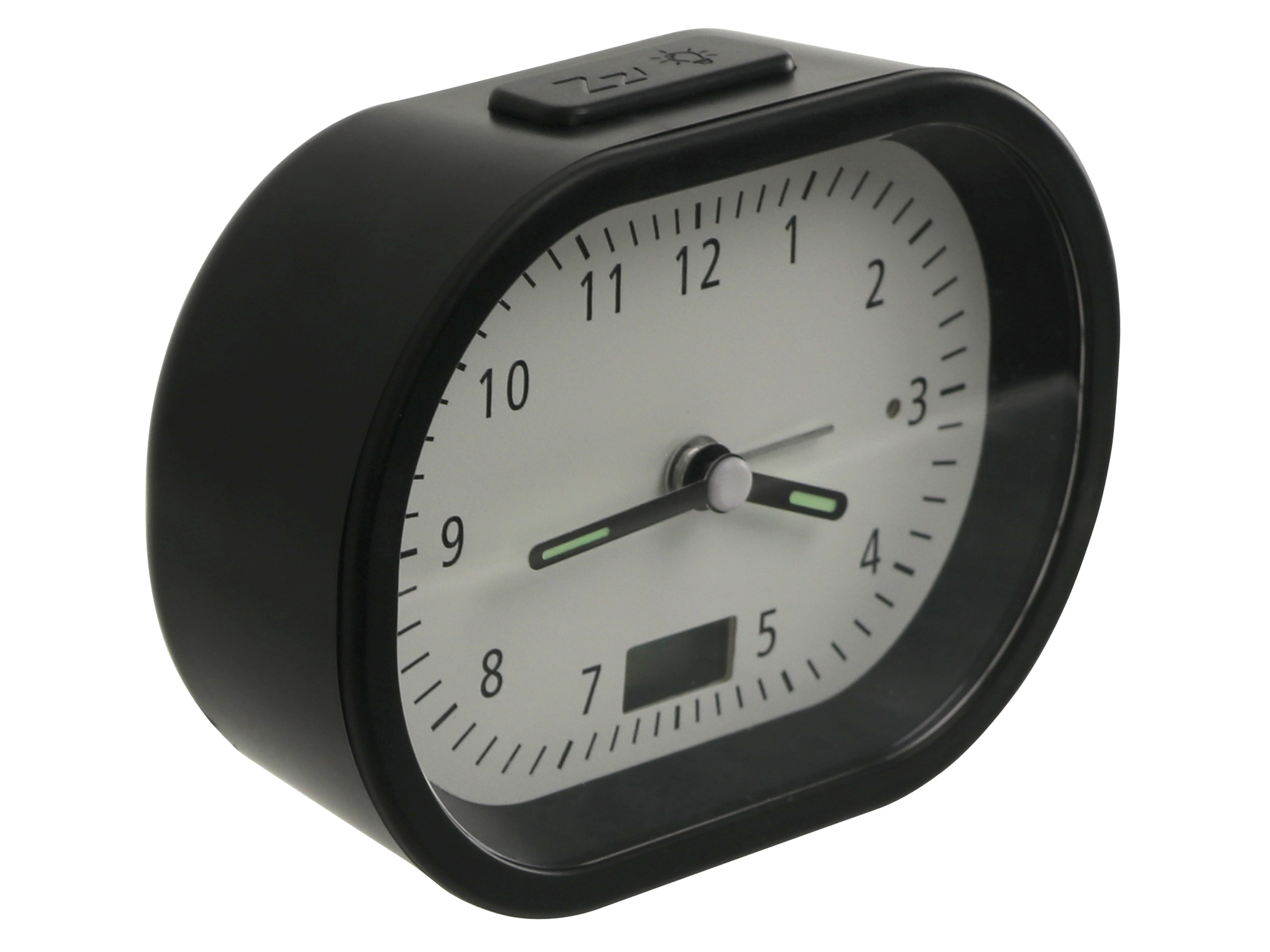 Funkwecker, analog, 784-02-2020-03, schwarz, B-Ware