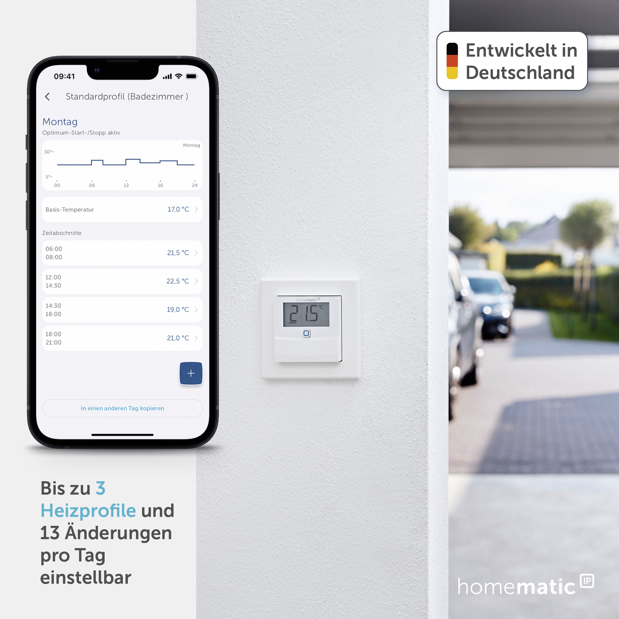 HOMEMATIC IP Smart Home 150180A0, Temp. und Luftfeucht. Sensor mit Display HOMEMATIC IP Smart Home 150180A0, Temp. und Luftfeucht. Sensor mit Display