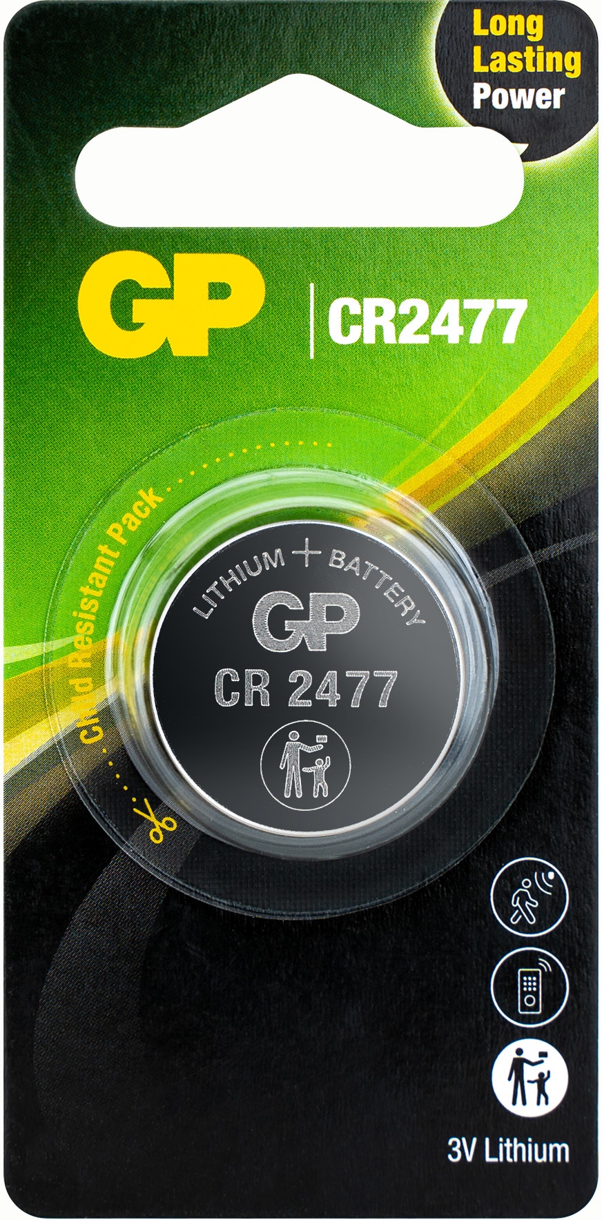 GP Lithium-Knopfzelle CR2477, 3V
