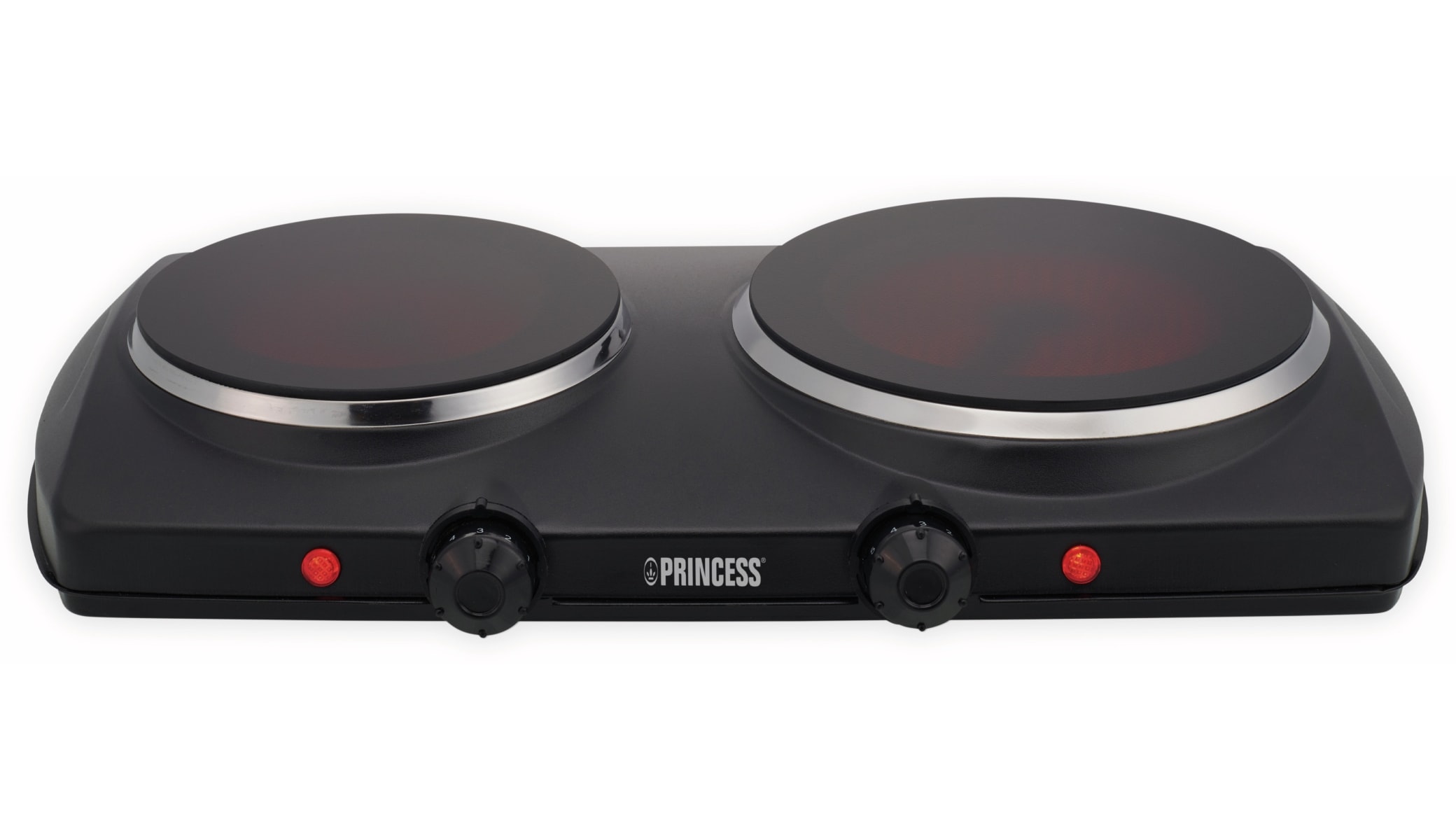PRINCESS Doppelkochplatte 303021, schwarz, 2000 W