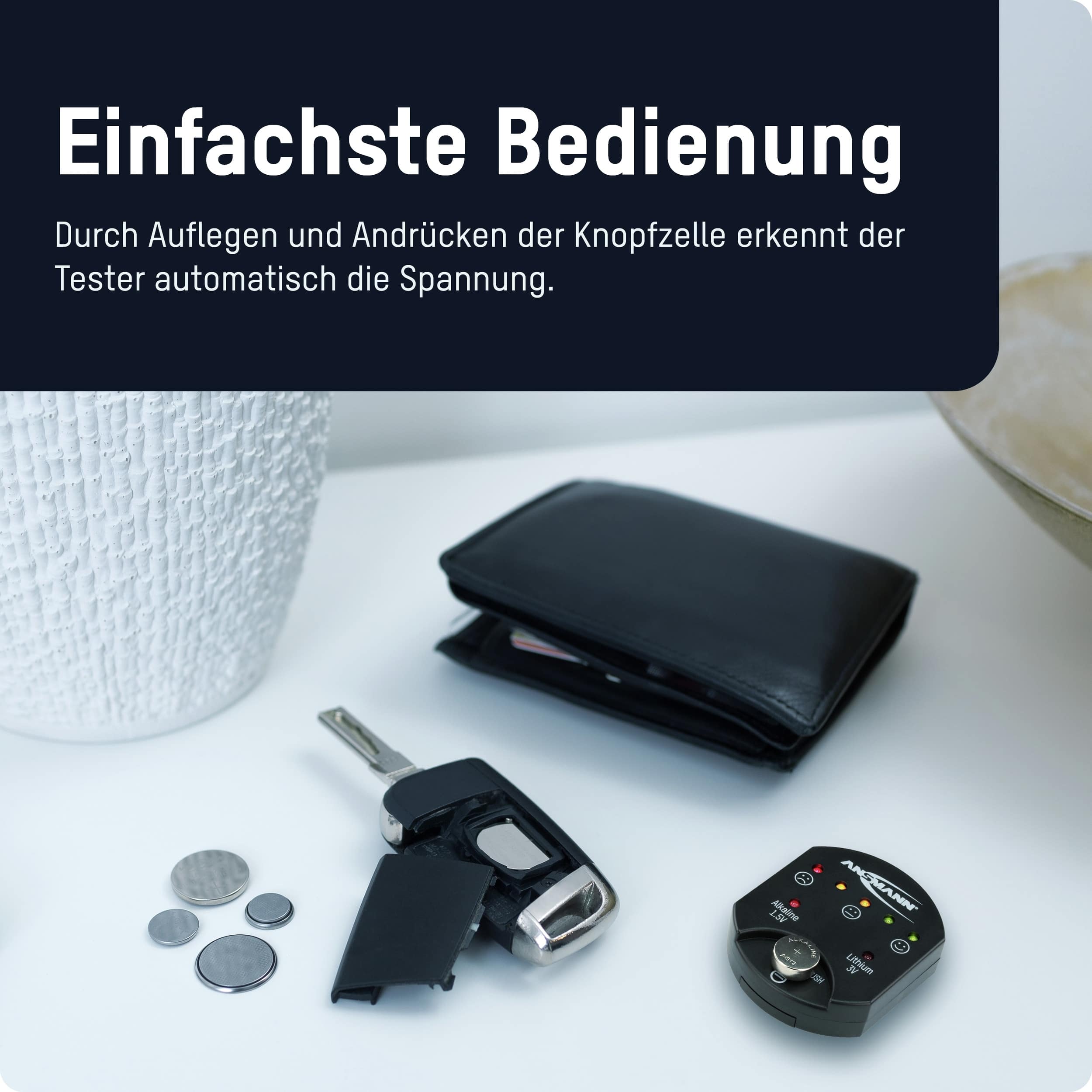 ANSMANN Batterietester für Knopfzellen ANSMANN Batterietester für Knopfzellen