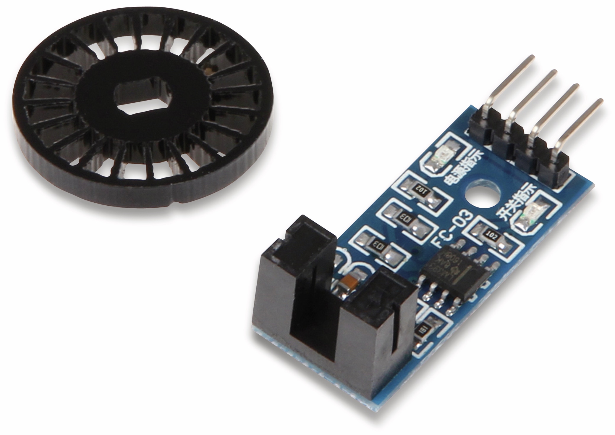 JOY-IT Speedsensor LM393 mit Lochscheibe JOY-IT Speedsensor LM393 mit Lochscheibe