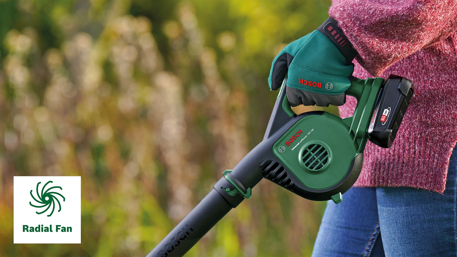 BOSCH Akku-Laubbläser, UniversalLeafBlower 18V-130, 06008A0601, Solo BOSCH Akku-Laubbläser, UniversalLeafBlower 18V-130, 06008A0601, Solo