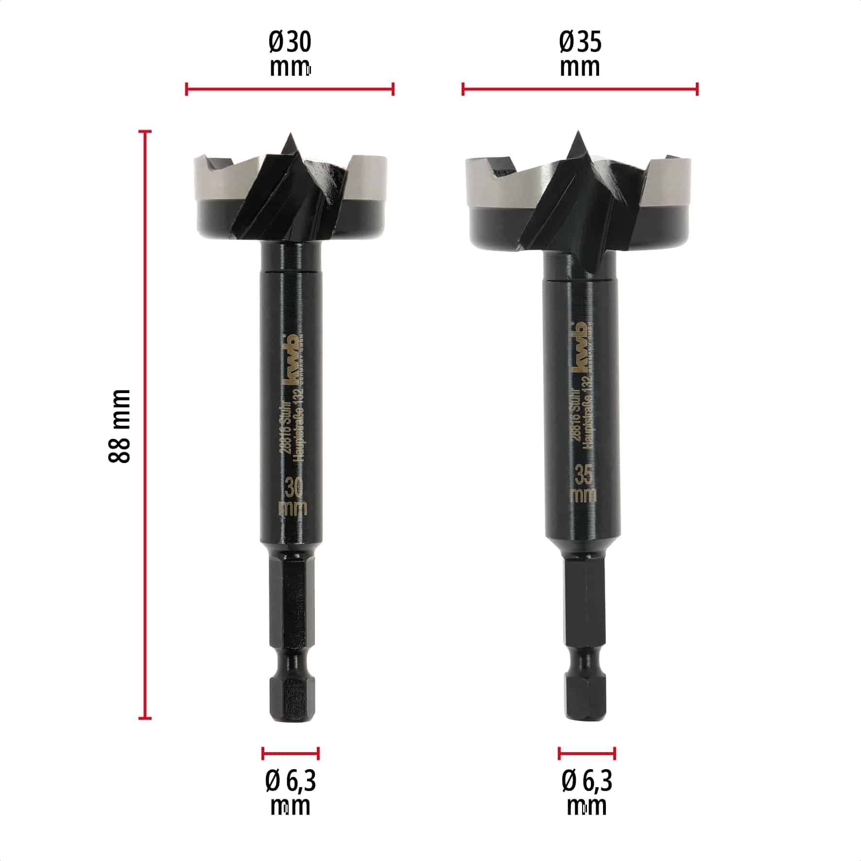 KWB Forstnerbohrer-Set, 706400, 5-teilig KWB Forstnerbohrer-Set, 706400, 5-teilig