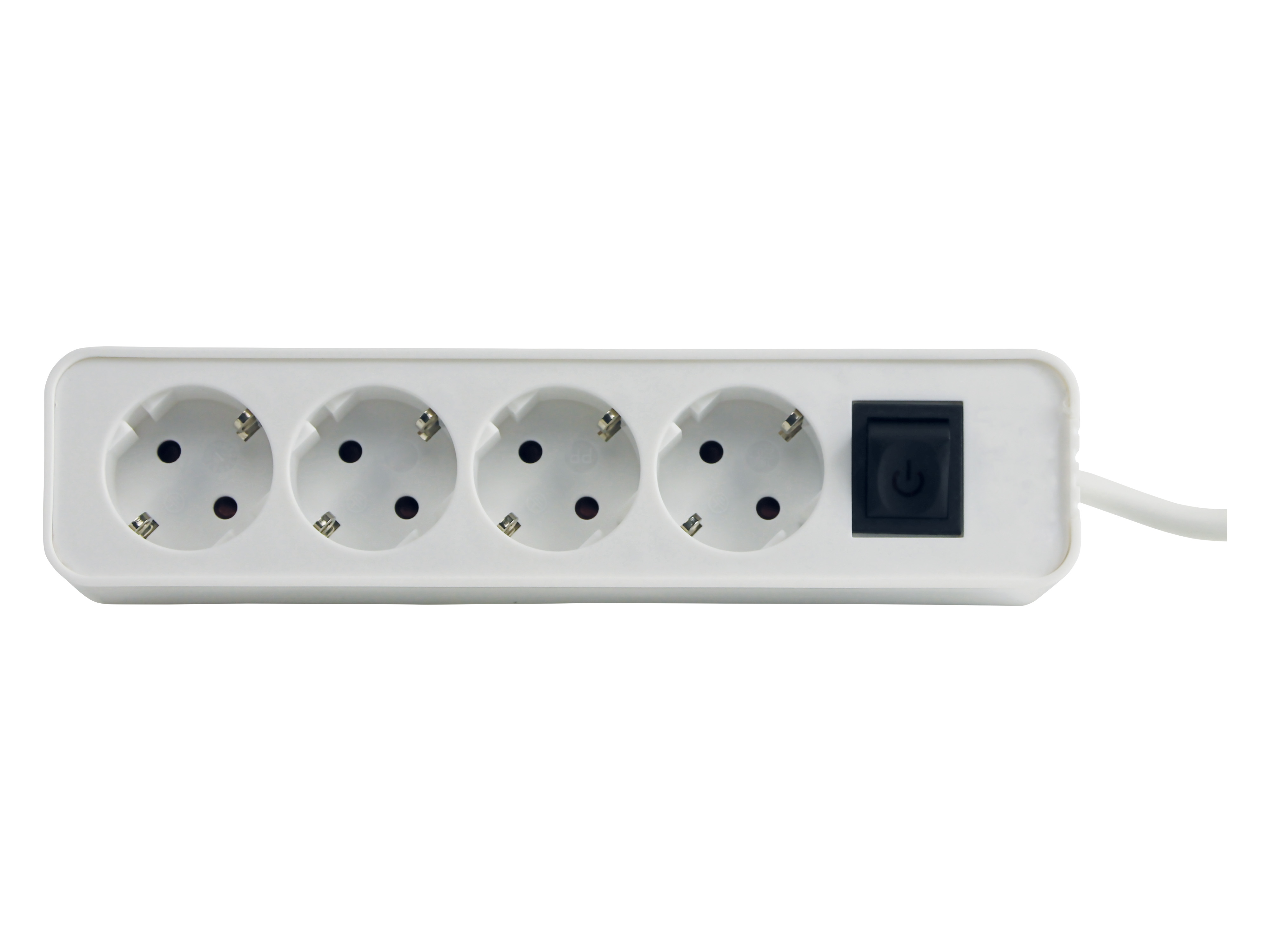Steckdosenleiste 98745ws, 4-fach, mit Flachstecker Steckdosenleiste 98745ws, 4-fach, mit Flachstecker