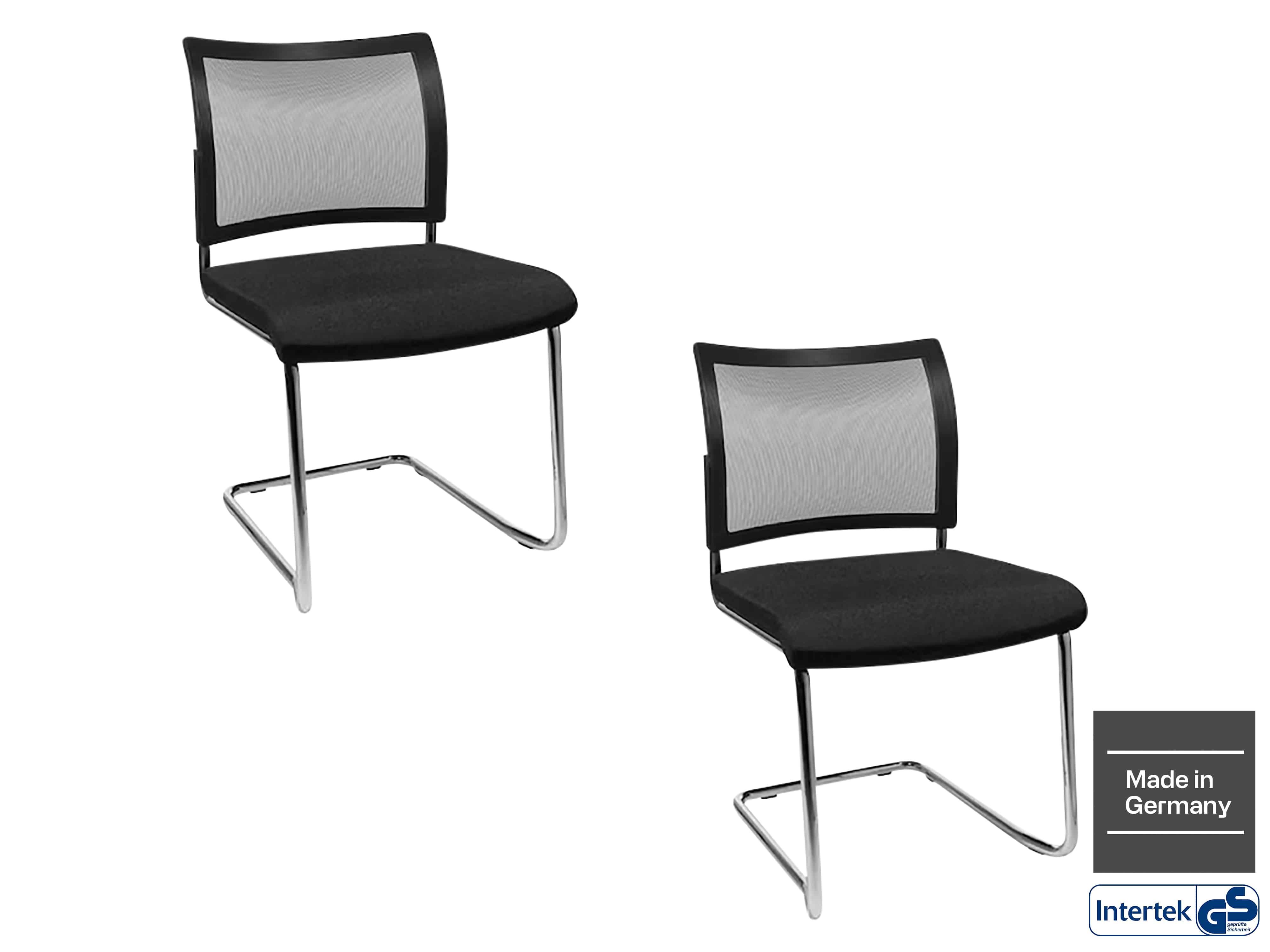TOPSTAR Besucherstuhl Visit 20 Netz schwarz 2er Pack TOPSTAR Besucherstuhl Visit 20 Netz schwarz 2er Pack