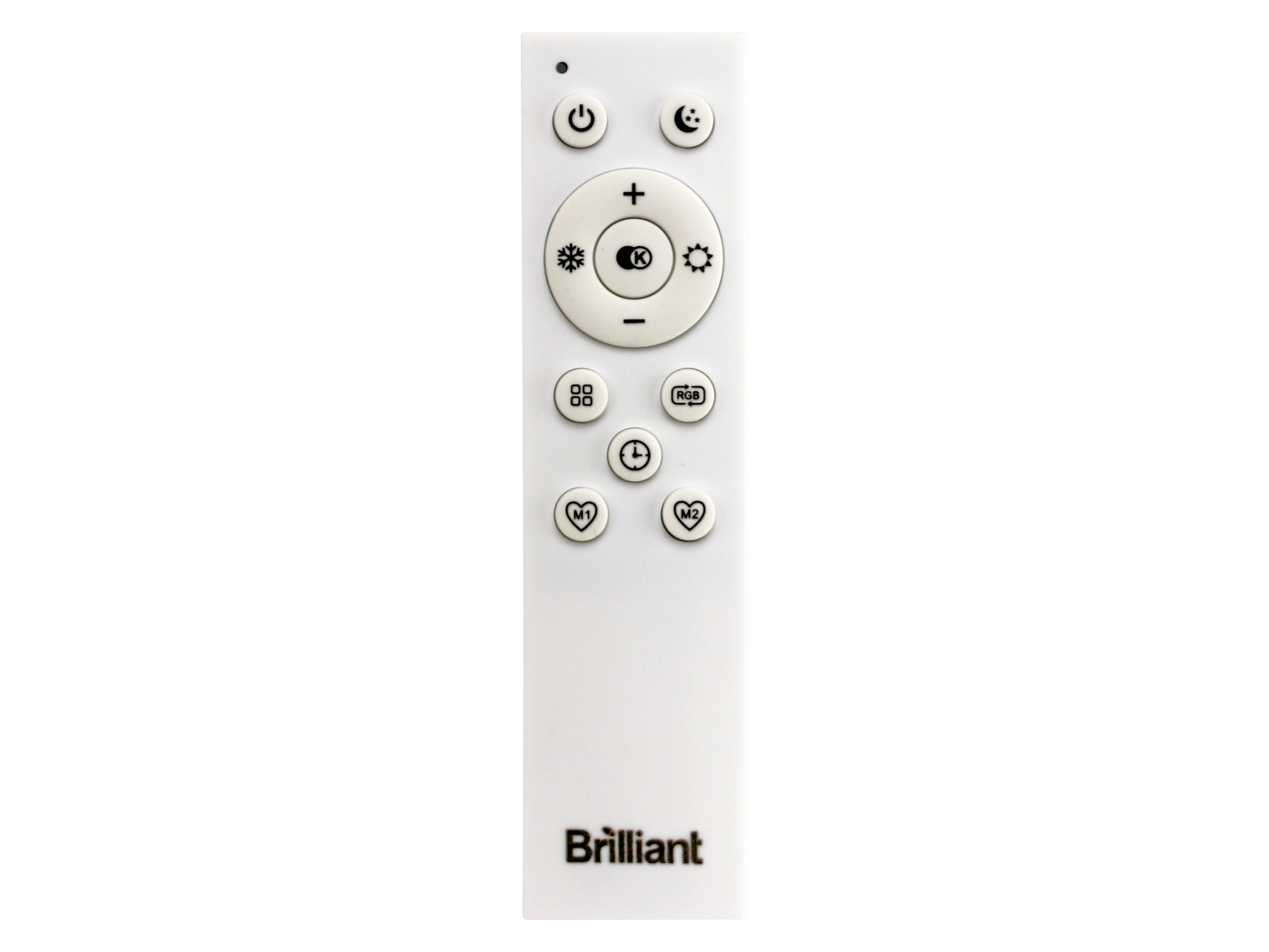 BRILLIANT LED-Deckenleuchte, 24W, CCT, RGB, 2700...6500K, 2600lm, IP20, dim., weiß