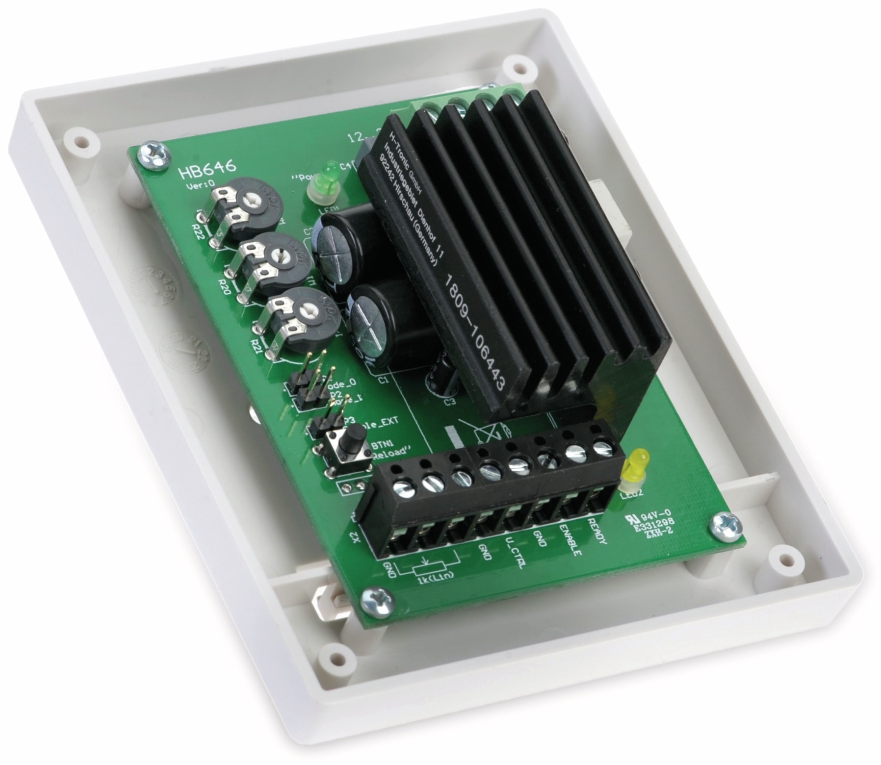 H-TRONIC Gehäuse für Drehzahlsteller 310810 und 350256