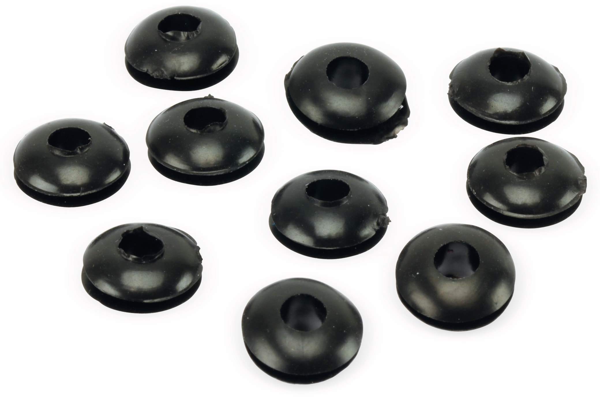 Durchführungstülle, Gummi, 4/11 mm, schwarz, 10 St. Durchführungstülle, Gummi, 4/11 mm, schwarz, 10 St.