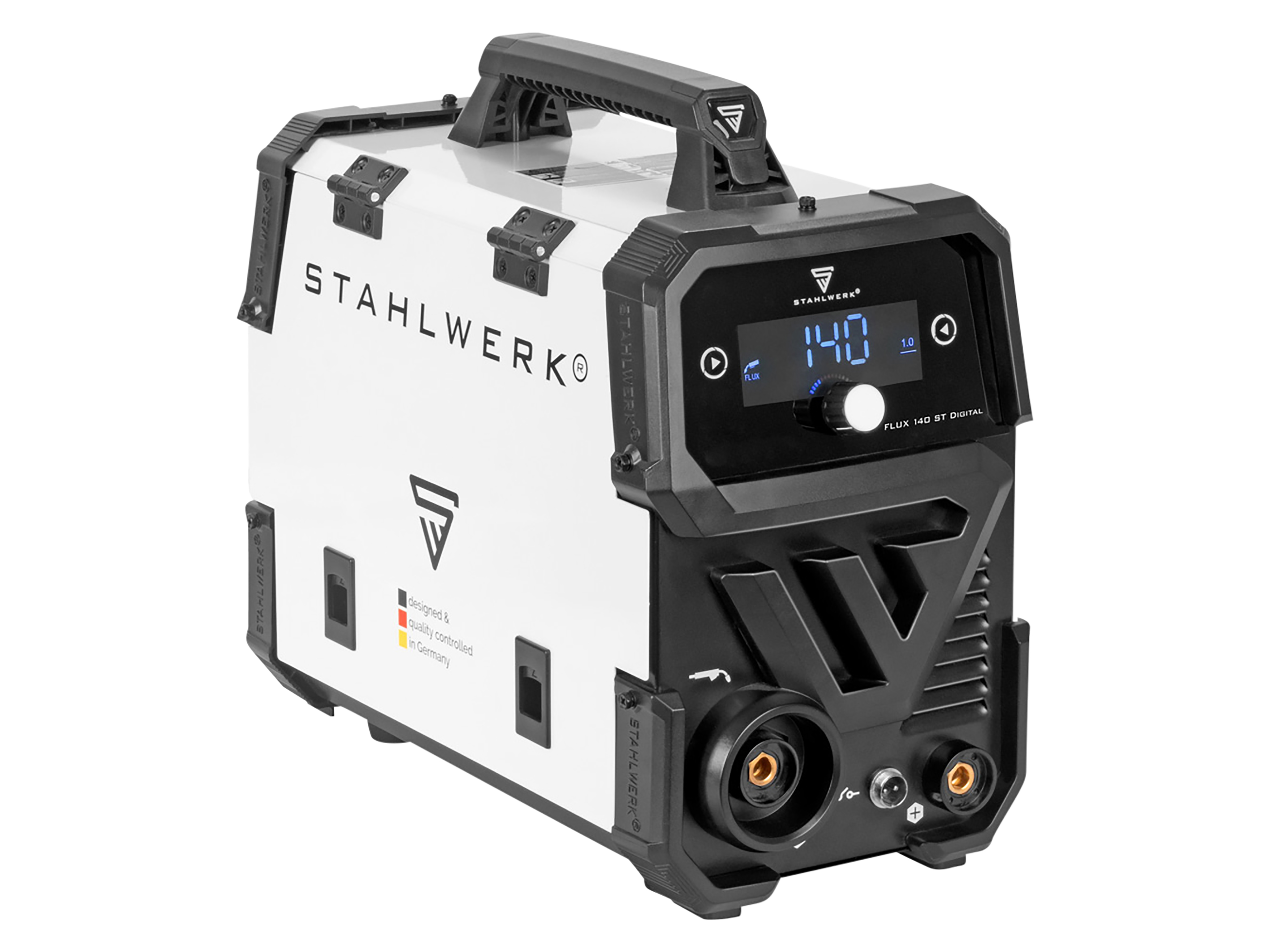 STAHLWERK Schweißgerät FLUX 140 ST Digital, 140 A, synergischem Drahtvorschub