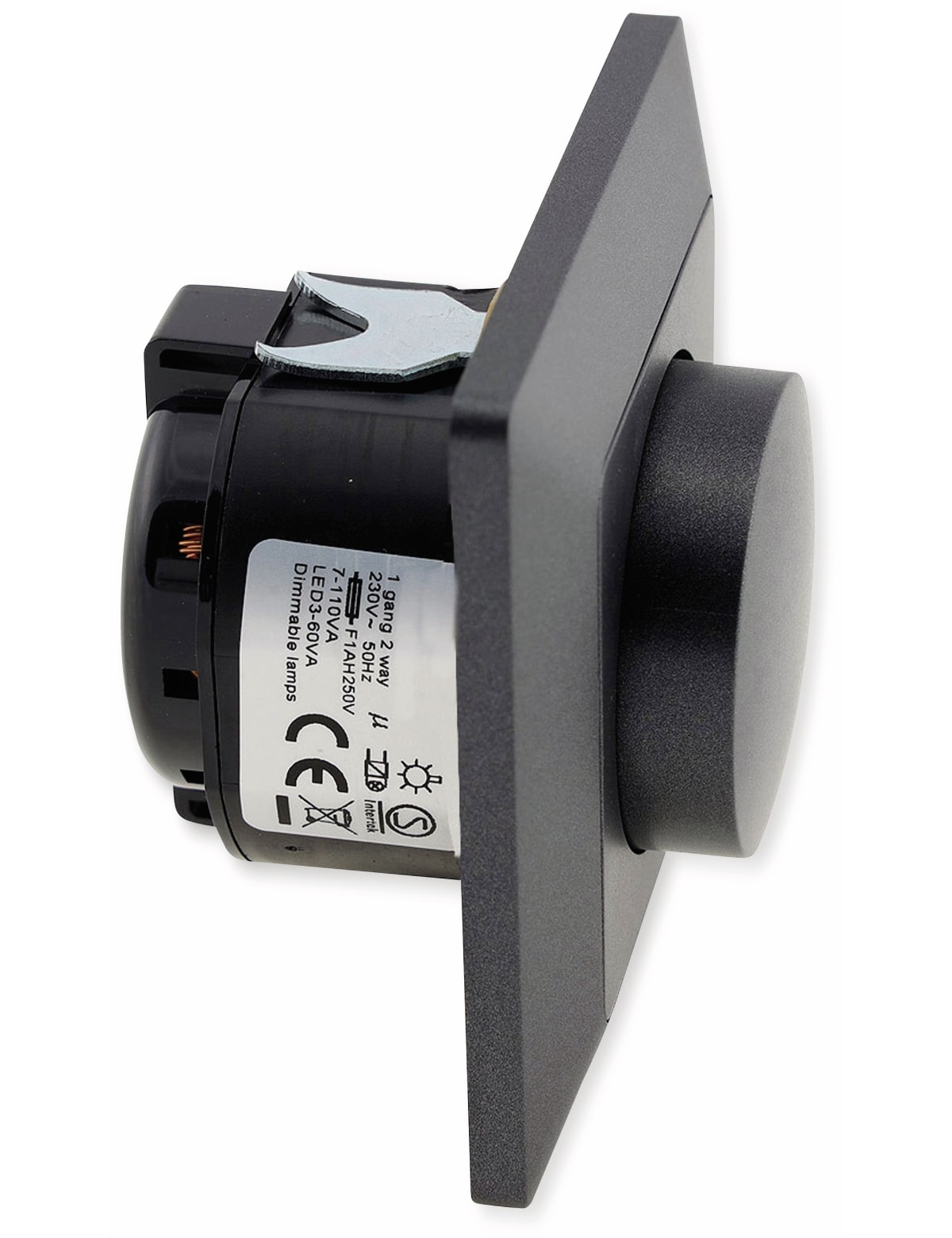 MILOS Dimmer 23045, 3-60 W, 250 V~, für LED Lampen, anthrazit