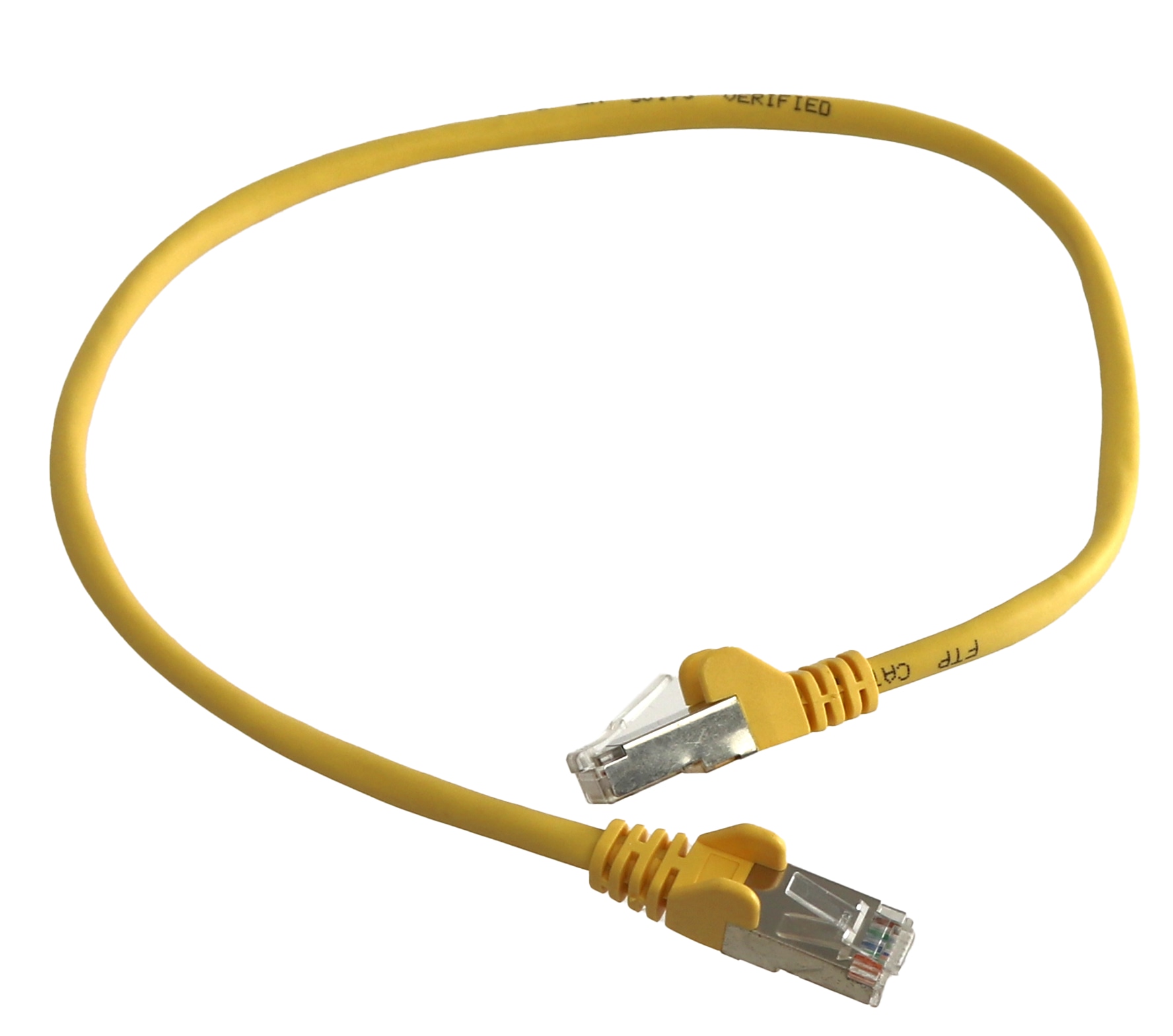 CAT.5E Patchkabel, 0,5 m, gelb, FTP