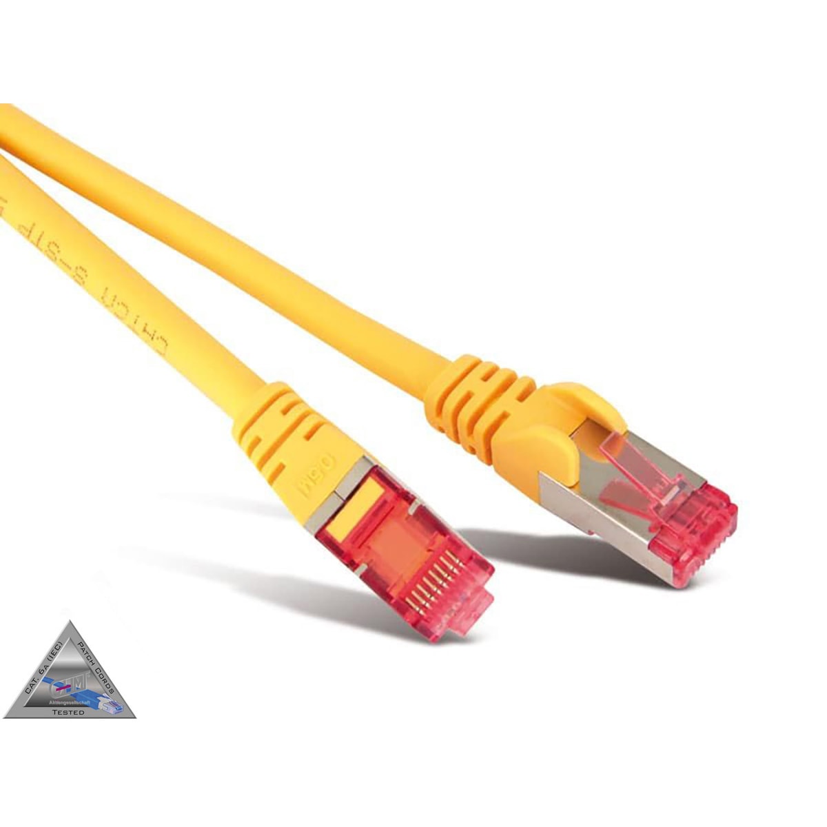 S-IMPULS CAT.6a Patchkabel, halogenfrei, GHMT zertifiziert, 2 m, gelb S-IMPULS CAT.6a Patchkabel, halogenfrei, GHMT zertifiziert, 2 m, gelb