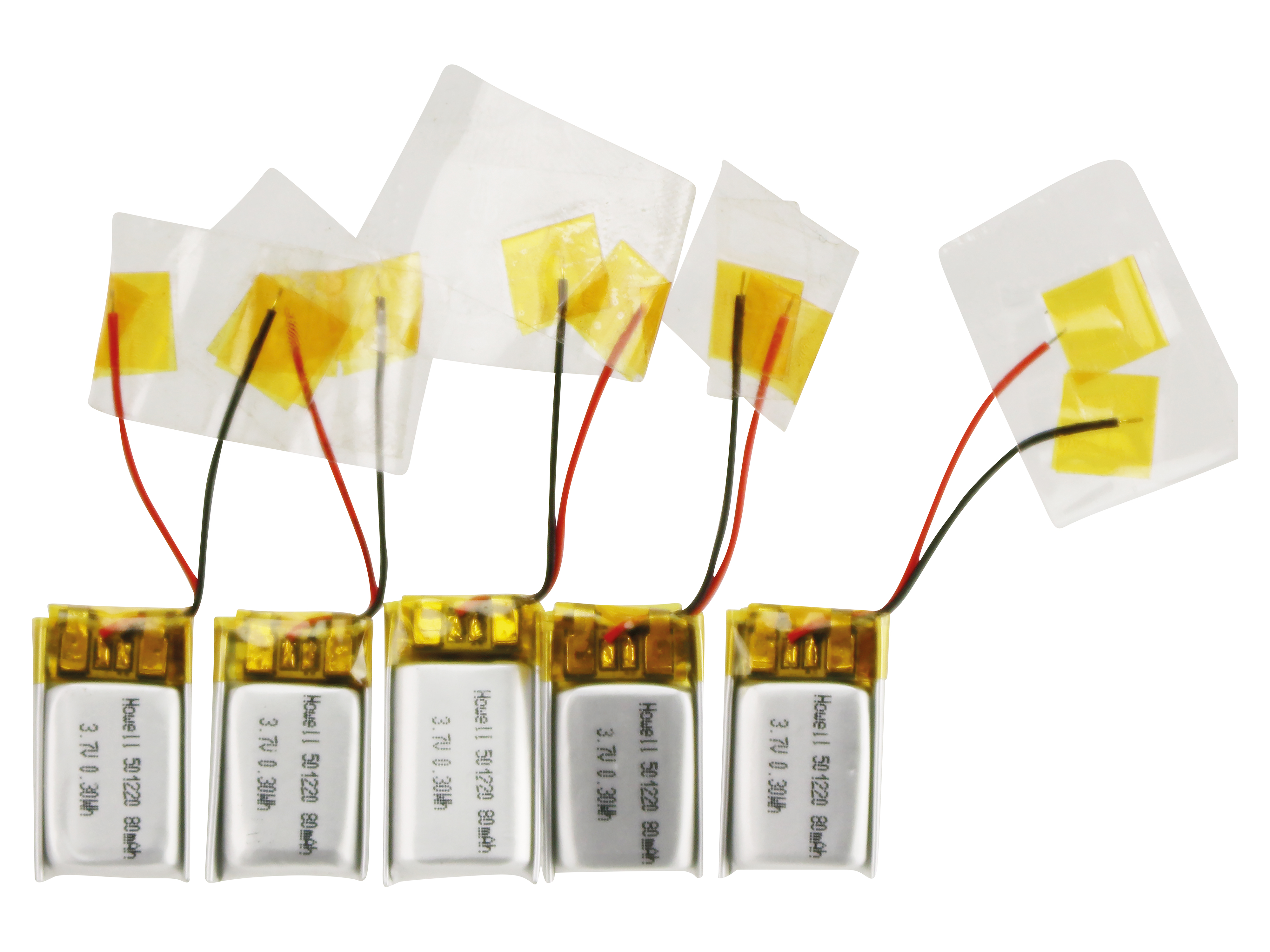 Lithium-Polymer-Akku HWE501220, 5 Stück