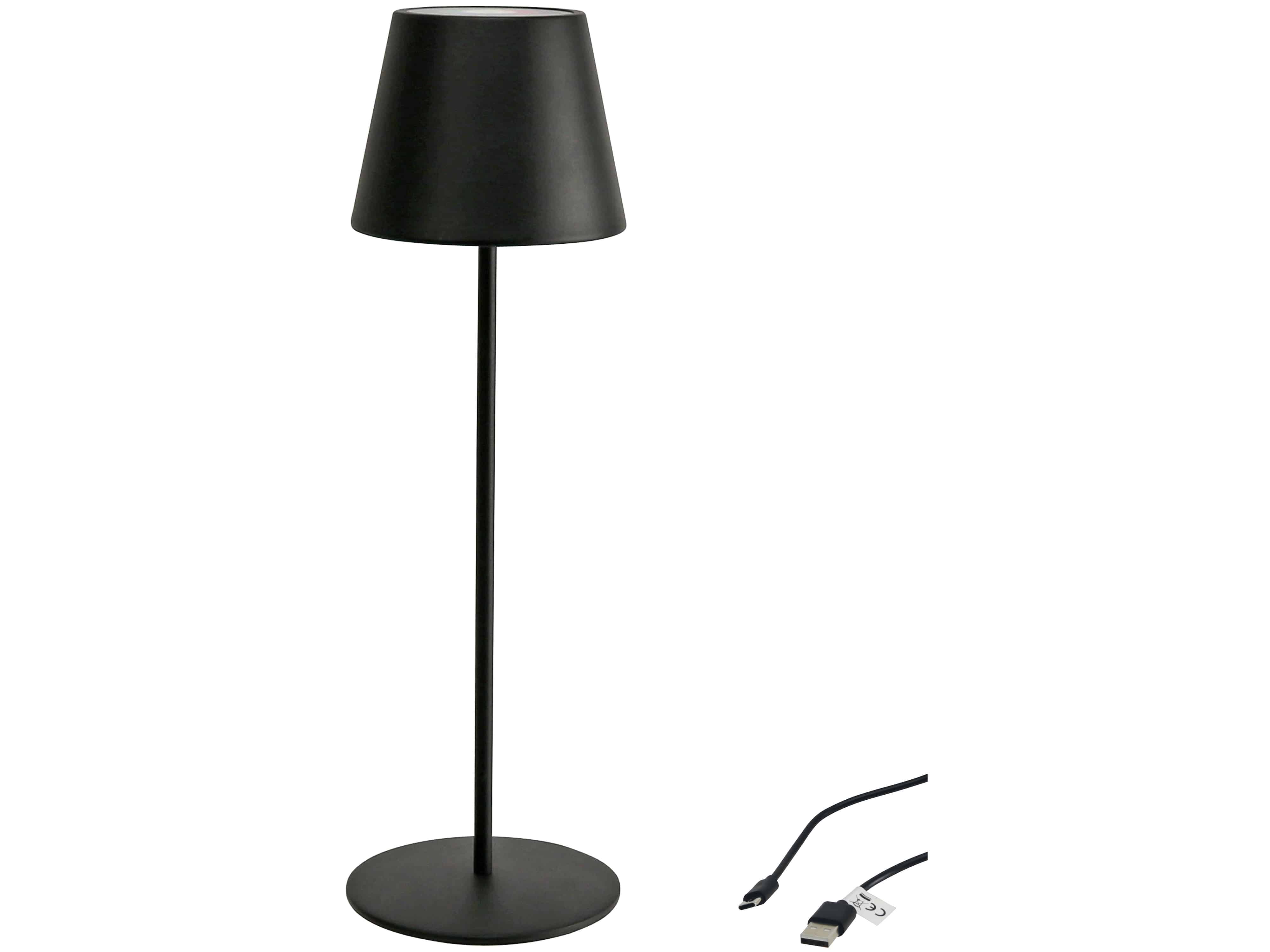 DAYLITE LED-Tischleuchte PBG-1238, 4W, 200lm, RGBW, Akku, schwarz DAYLITE LED-Tischleuchte PBG-1238, 4W, 200lm, RGBW, Akku, schwarz
