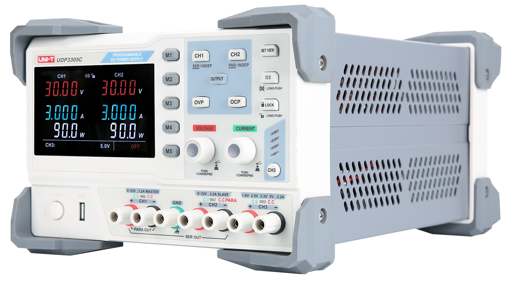 UNI-T Labornetzgerät UDP3305C, 3-Kanal, RS232, 0...30 V, 0...5 A, 315 W UNI-T Labornetzgerät UDP3305C, 3-Kanal, RS232, 0...30 V, 0...5 A, 315 W