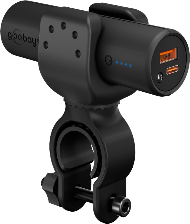 GOOBAY Bike Powerbank 60656, 5000mAh, QC/PD, mit Halterung