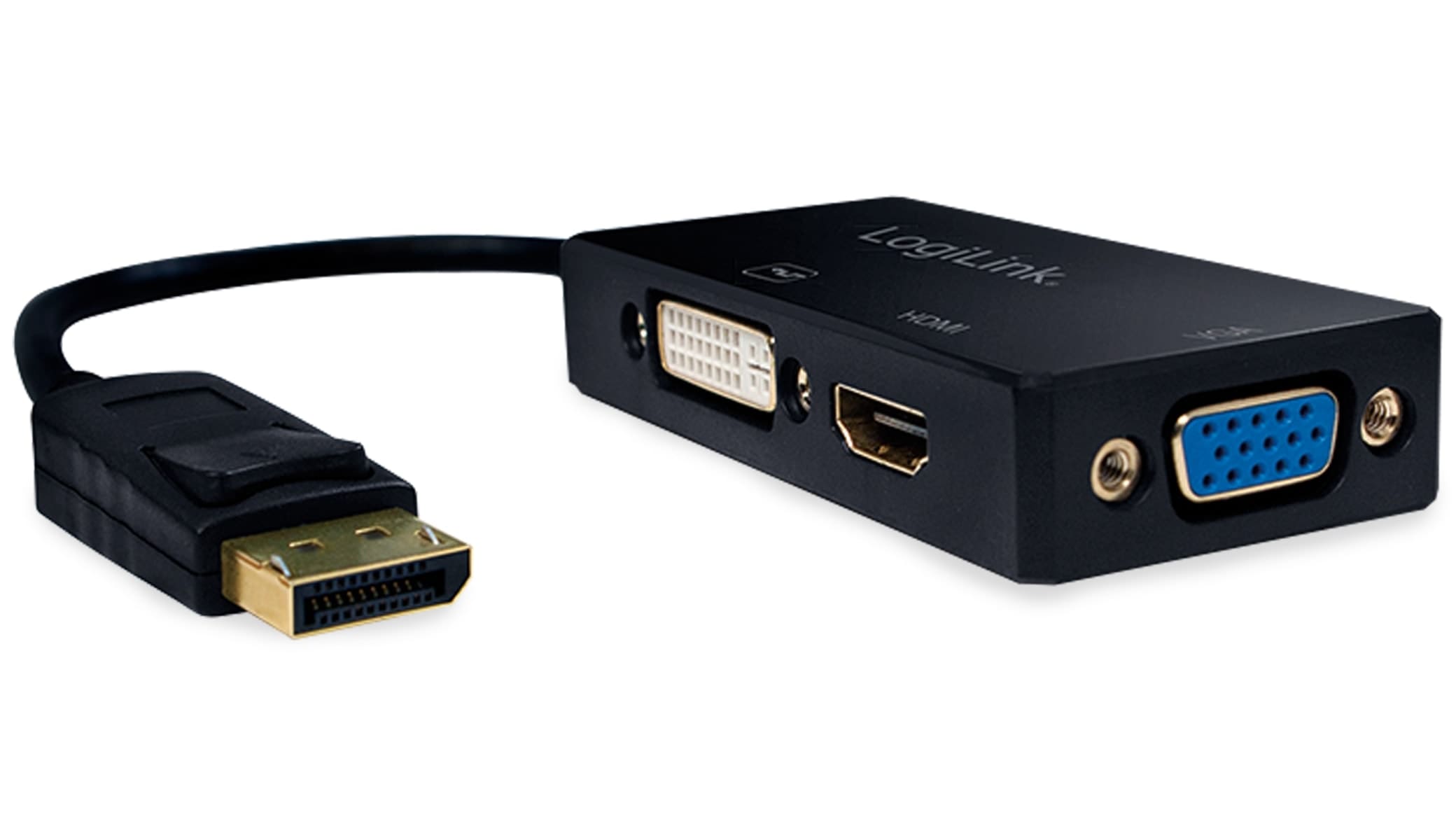LOGILINK DisplayPort-Adapter CV0109, DVI, HDMI, VGA LOGILINK DisplayPort-Adapter CV0109, DVI, HDMI, VGA