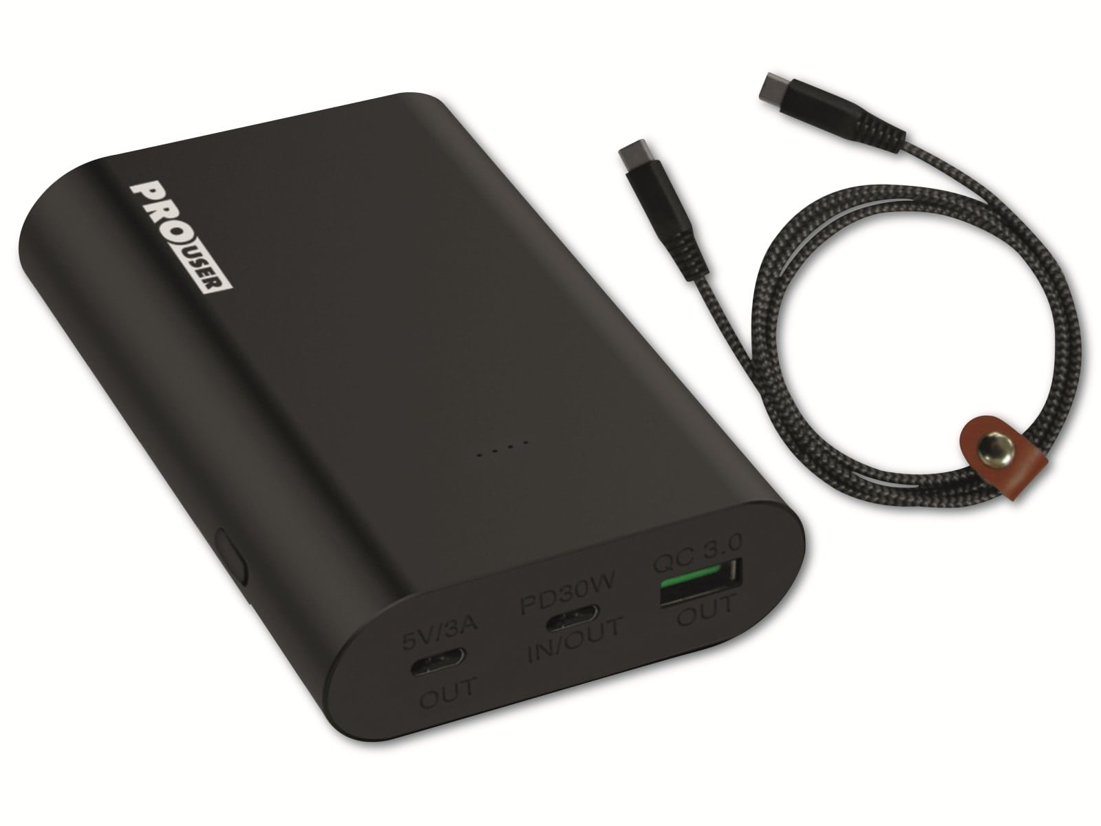 PROUSER USB Powerbank PRO USER 20179, 15.000 mAh, schwarz PROUSER USB Powerbank PRO USER 20179, 15.000 mAh, schwarz