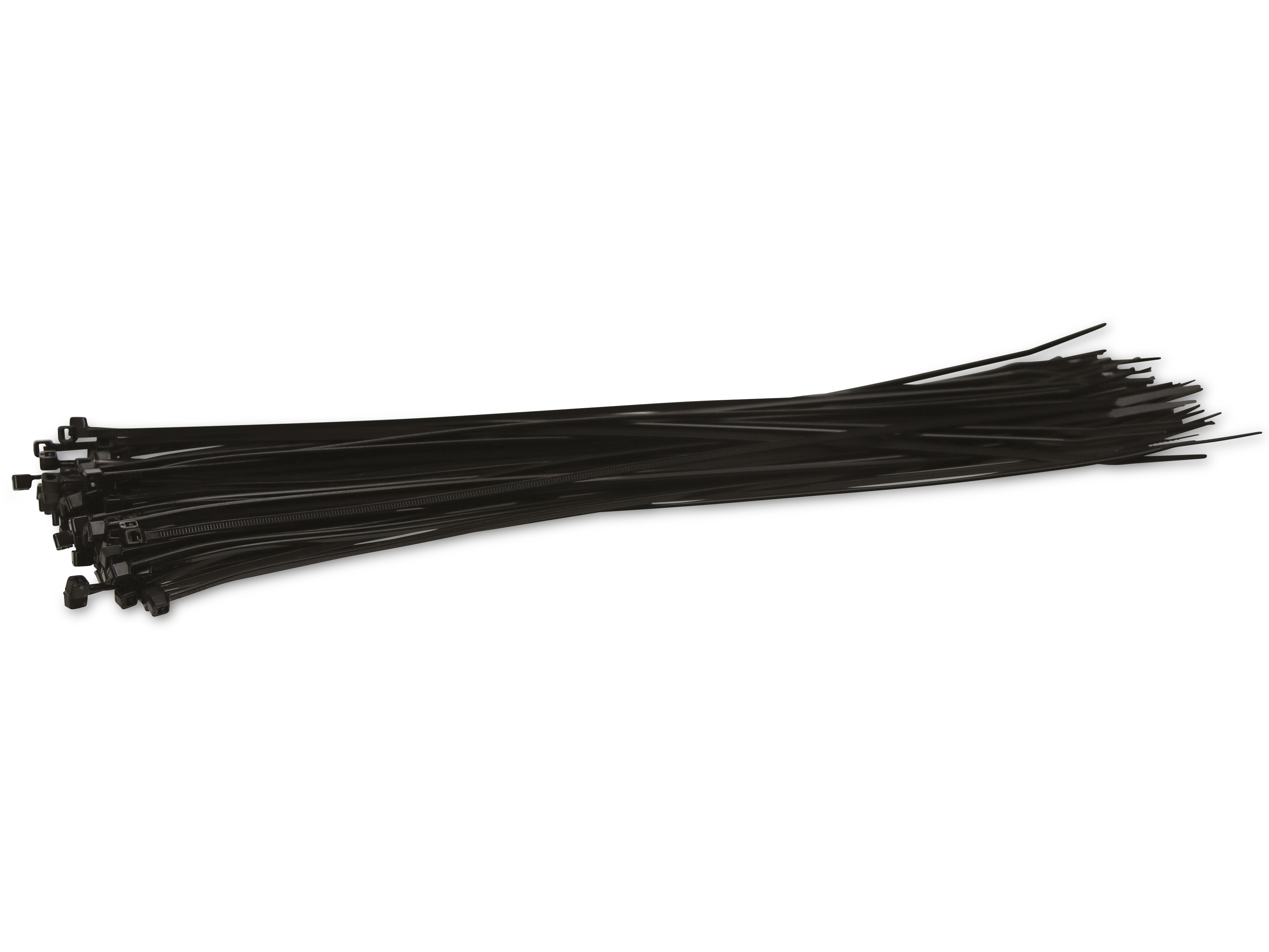 KSS Kabelbinder-Sortiment Polyamid 6.6, schwarz, 300x2,5, UV-beständig, 100 Stück KSS Kabelbinder-Sortiment Polyamid 6.6, schwarz, 300x2,5, UV-beständig, 100 Stück