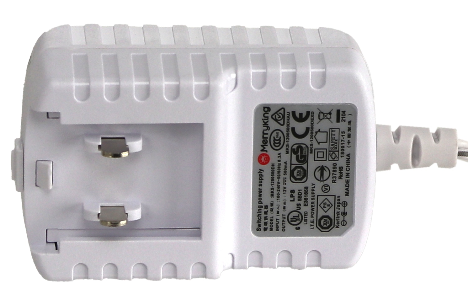 Stecker-Schaltnetzteil KLK03503_01, 12 V/0,5 A, mit Reiseadaptern