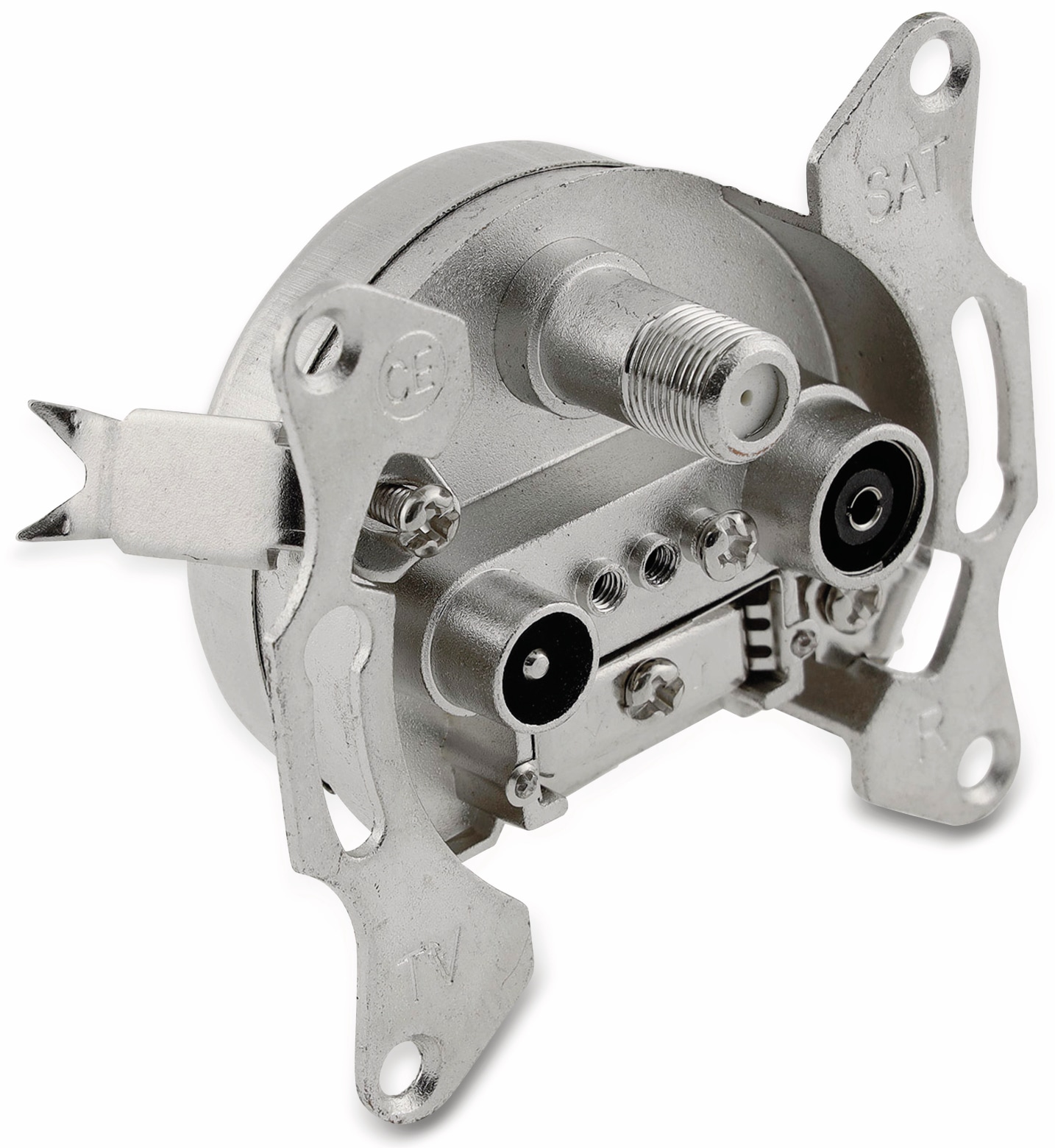 MILOS Antennendose 23047, 3-Loch, anthrazit