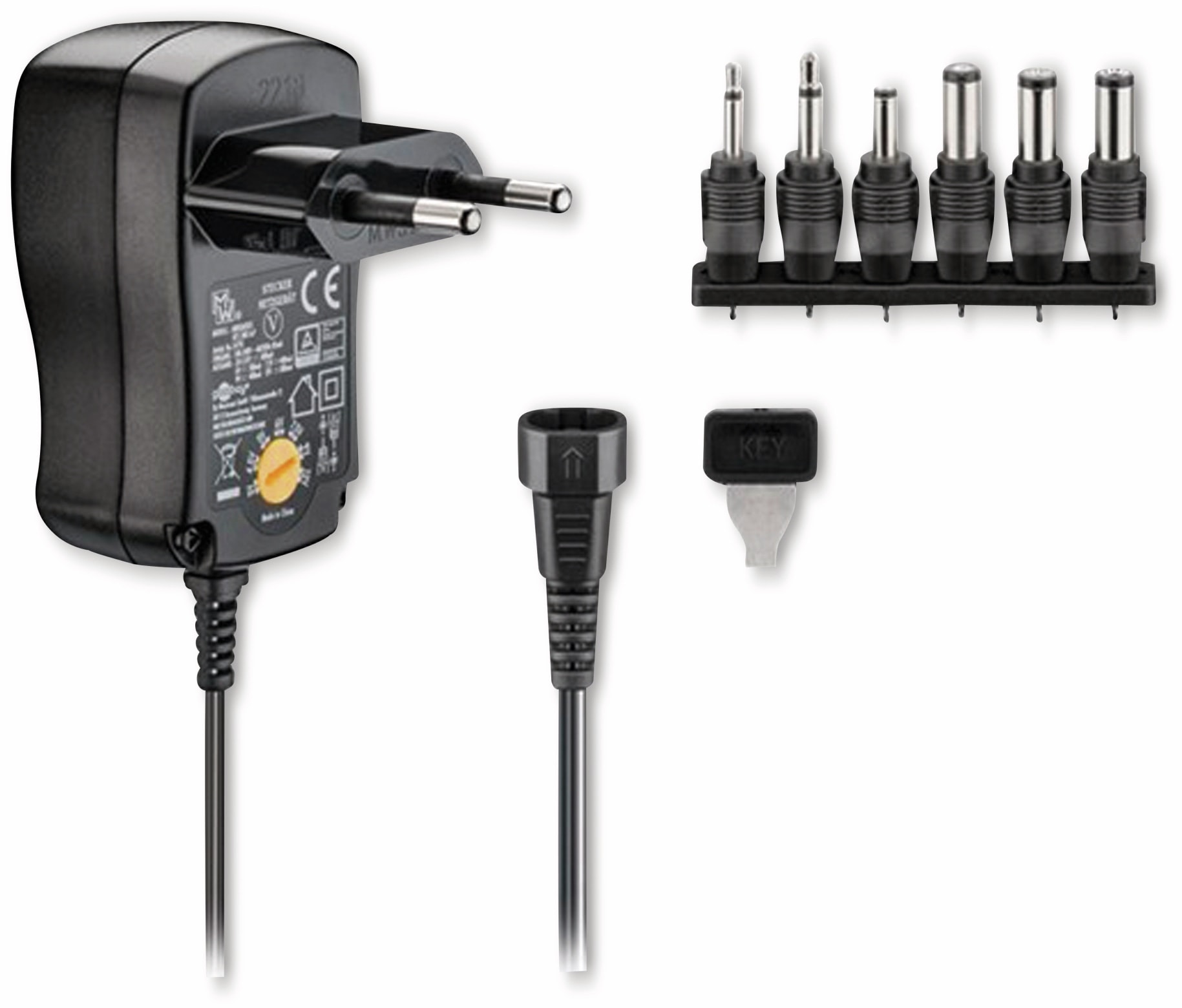 GOOBAY Universal-Steckernetzteil 67950, 3...12 V-, 7,2 W GOOBAY Universal-Steckernetzteil 67950, 3...12 V-, 7,2 W