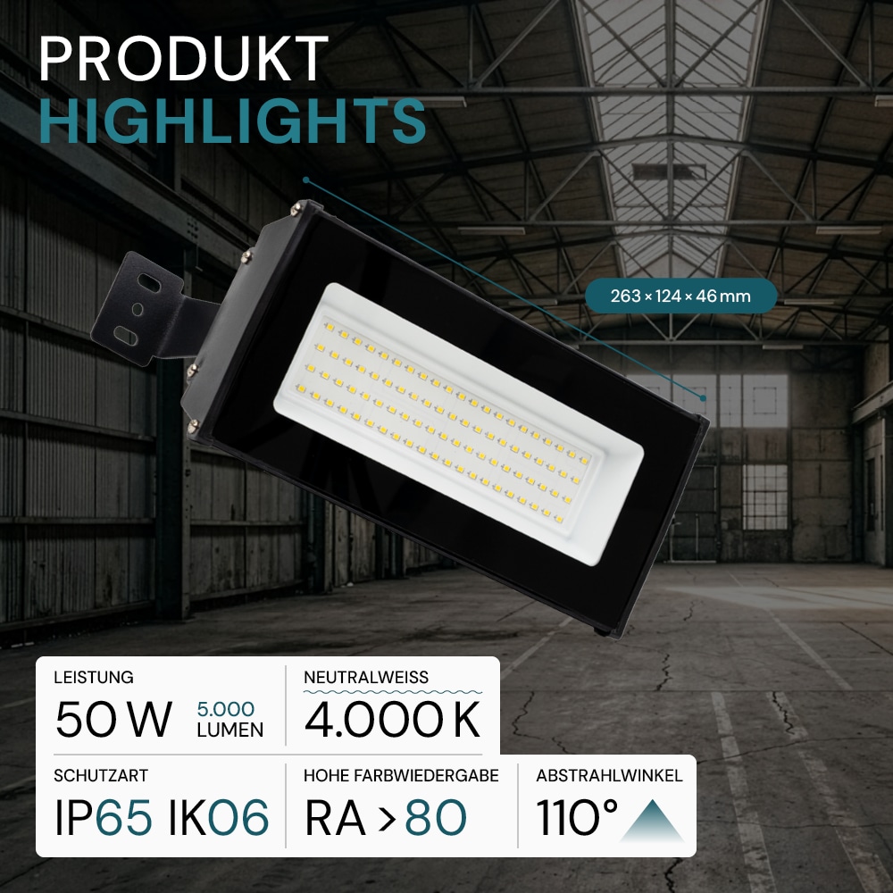 LUXULA LED-Hallenleuchte LX500140, HighBay, linear, 50W, 5000lm, 4000K LUXULA LED-Hallenleuchte LX500140, HighBay, linear, 50W, 5000lm, 4000K