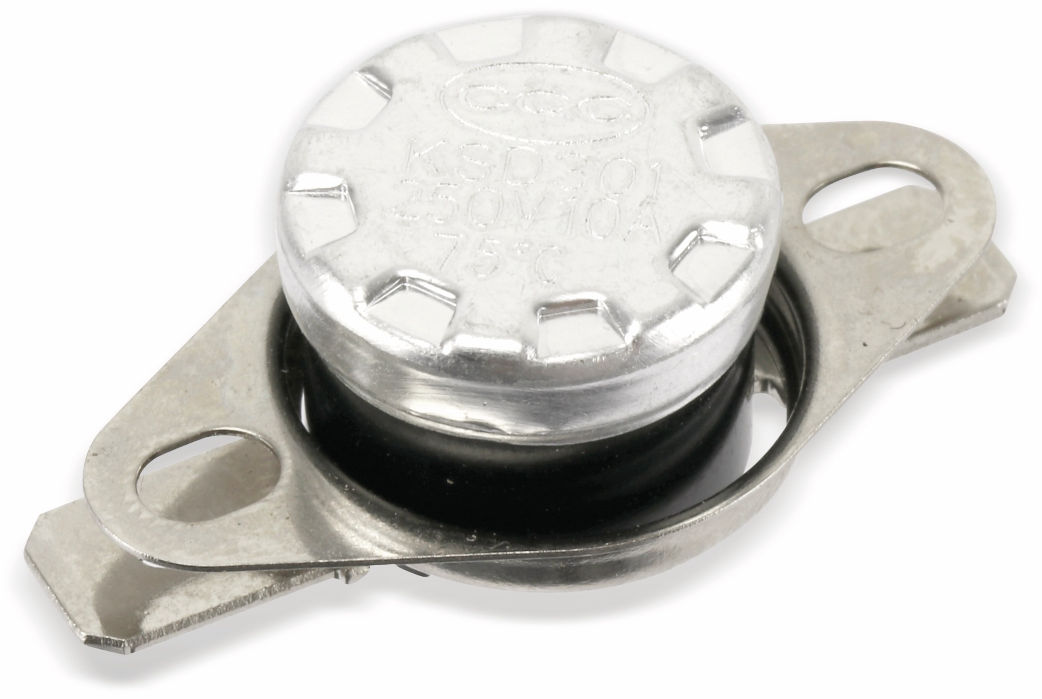 Thermoschalter, KSD 301, 75 °C, 10 A/250 V~, Öffner