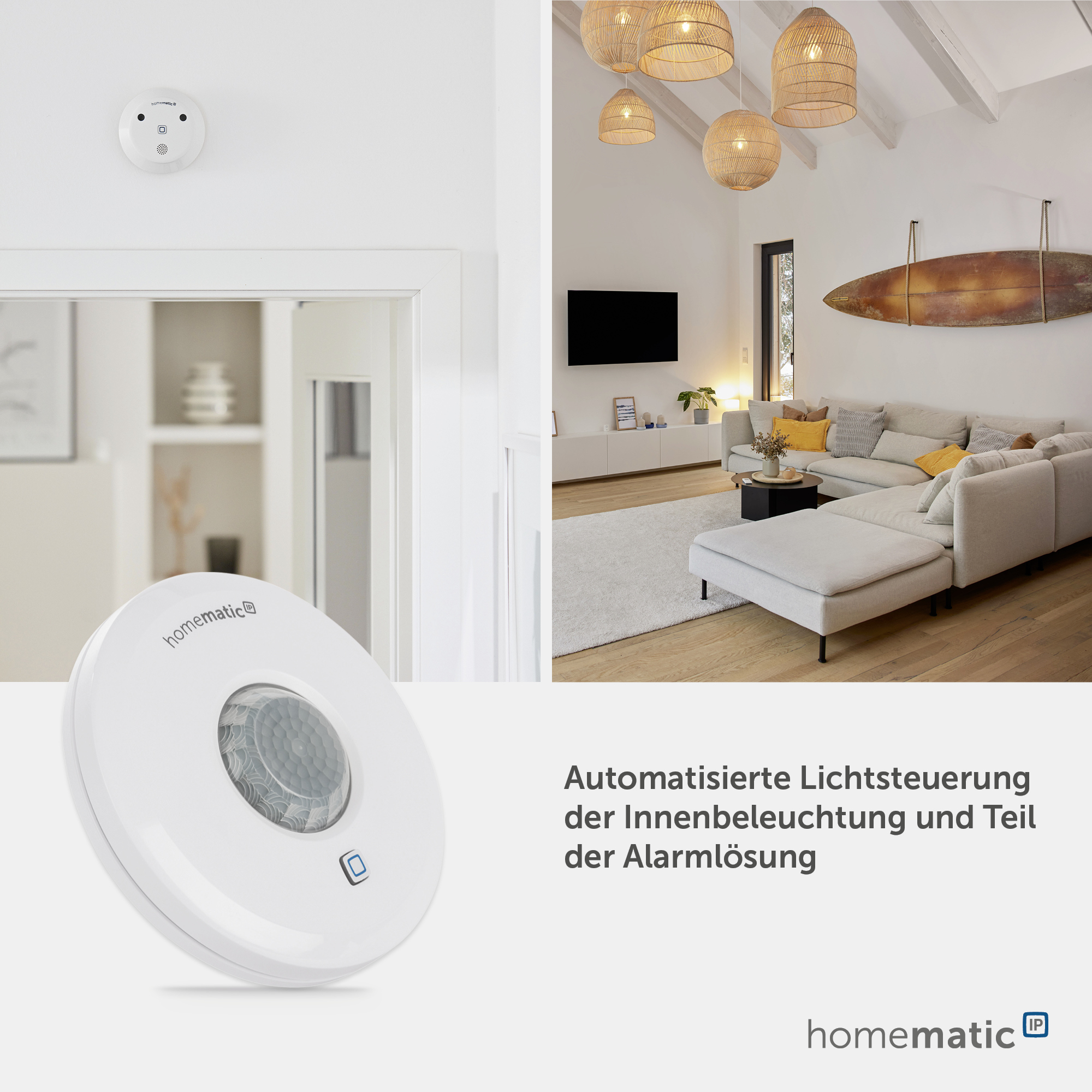 HOMEMATIC IP Smart Home 150587A0, Präsenzmelder für innen