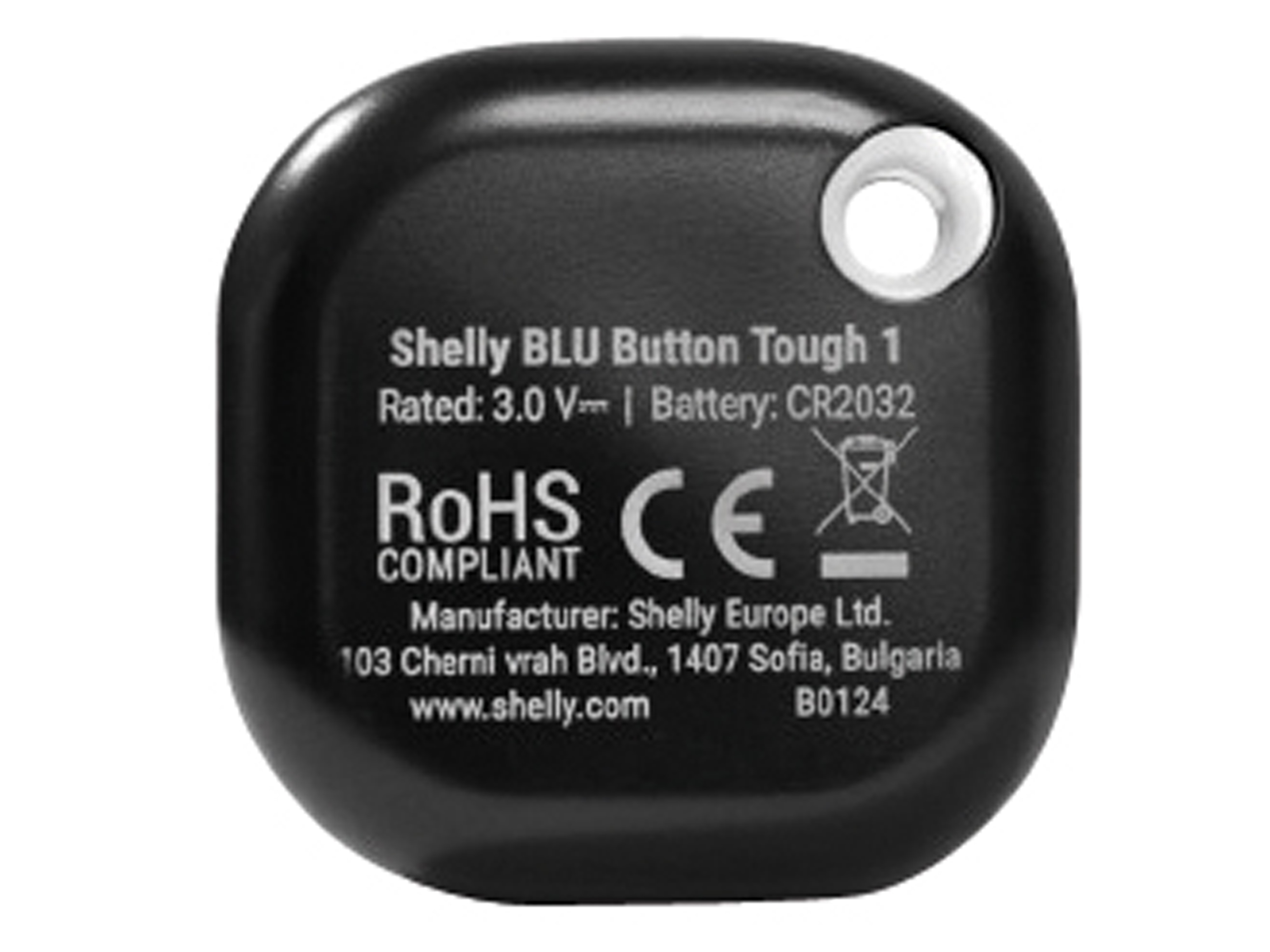 SHELLY Schalter u. Dimmer Blu Button Tough1 Black, Plug&Play, BT SHELLY Schalter u. Dimmer Blu Button Tough1 Black, Plug&Play, BT