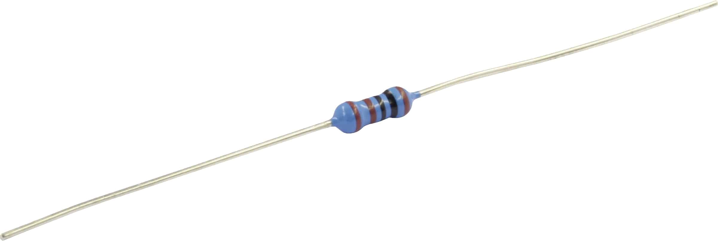 Metallschicht-Widerstand MF50P685W025 , 6,8 Mega Ohm, 0,25 W, 1%, 50 Stück