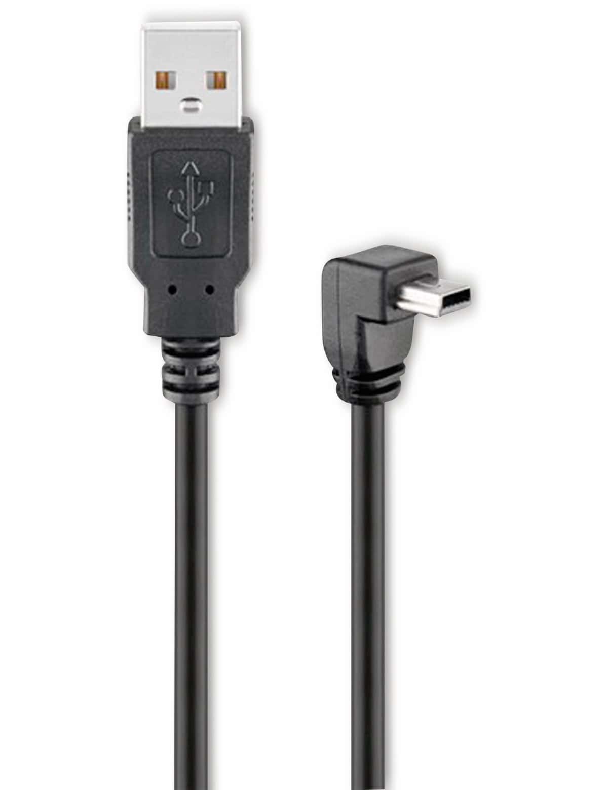 GOOBAY USB 2.0 Hi-Speed Anschlusskabel A/B 93971, 90°, 1,8 m, schwarz GOOBAY USB 2.0 Hi-Speed Anschlusskabel A/B 93971, 90°, 1,8 m, schwarz