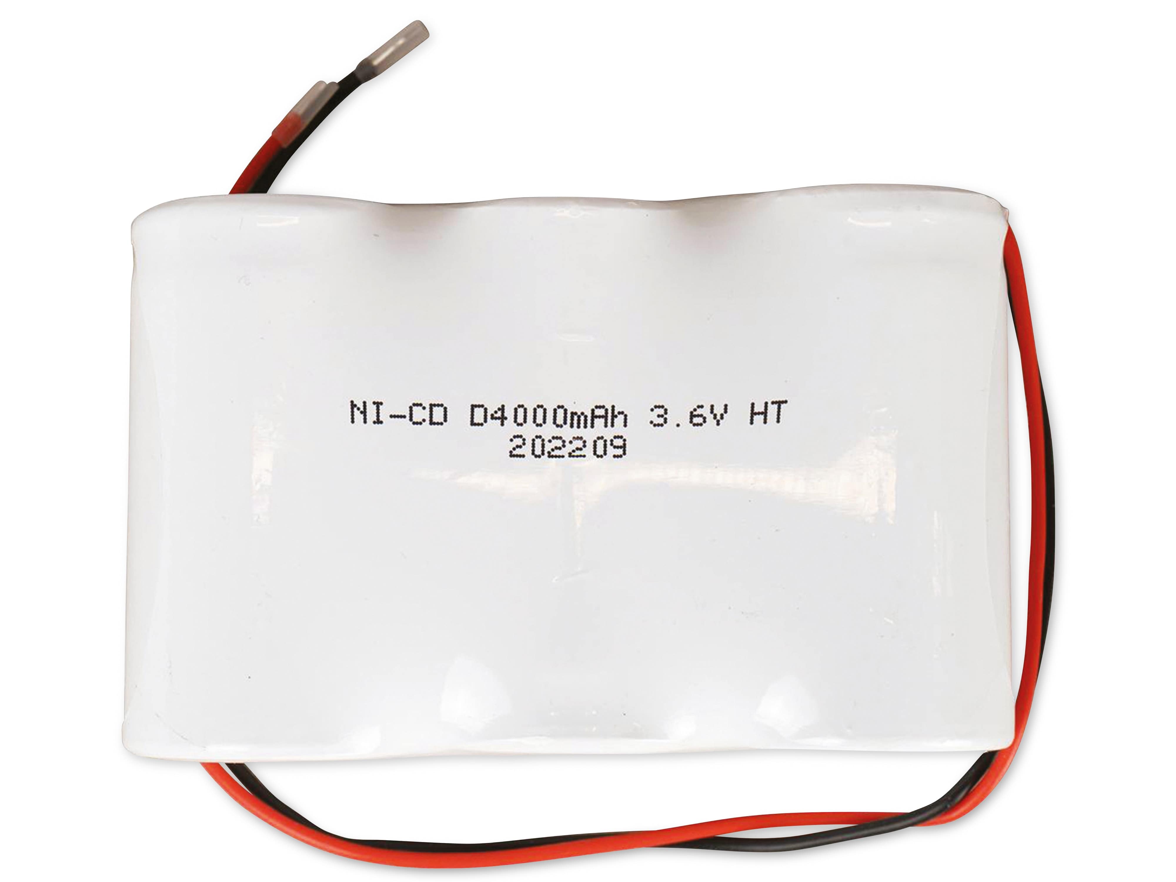 Q-BATTERIES Akku-Pack, 3,6 V, 4000mAh, NiCd F3x1, 3xD-Hochtemperaturzellen Q-BATTERIES Akku-Pack, 3,6 V, 4000mAh, NiCd F3x1, 3xD-Hochtemperaturzellen