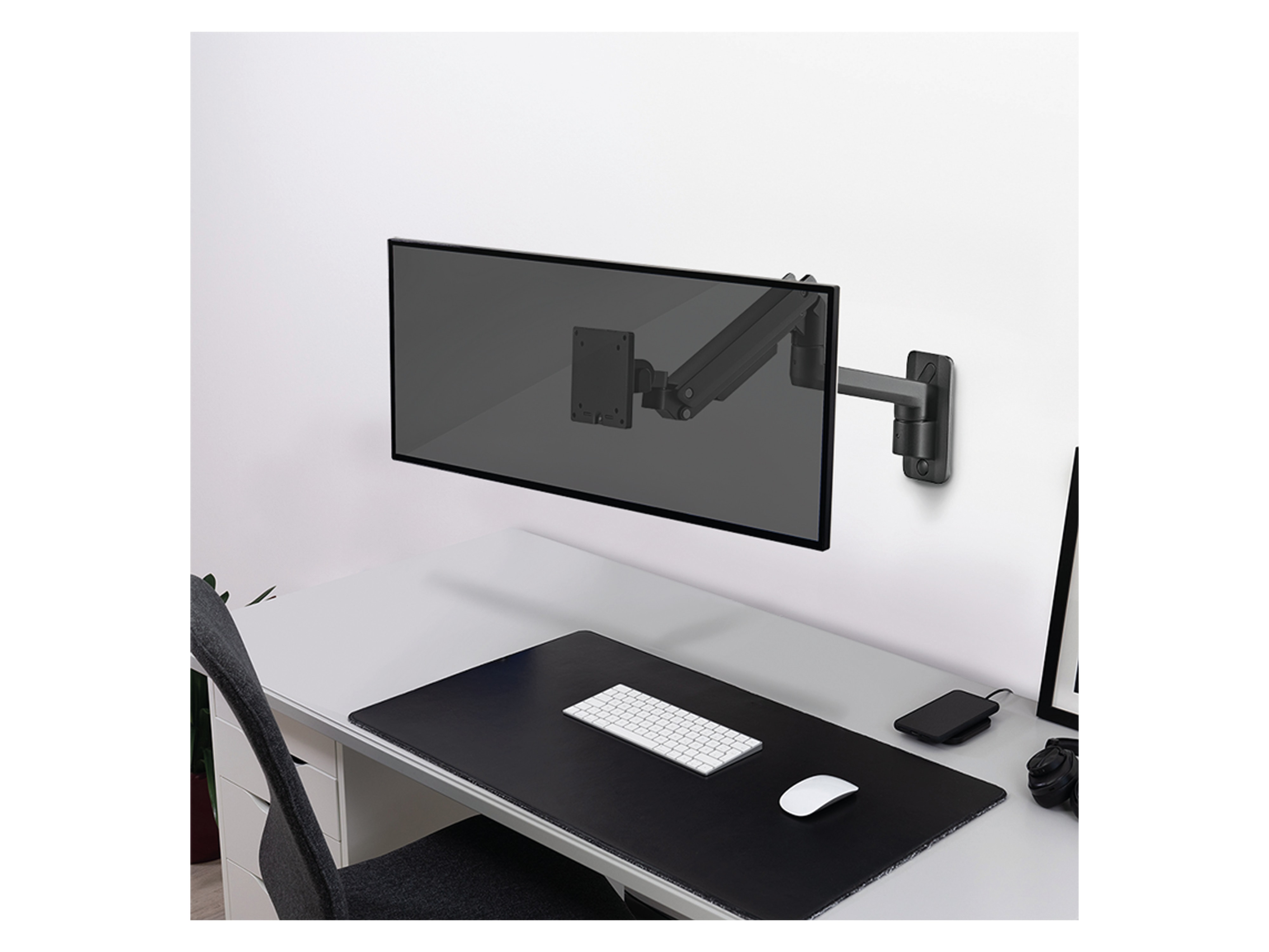 LOGILINK Monitorhalterung BP0169 17-49, Gasdruckfeder, Flat & Curved, Aluminium LOGILINK Monitorhalterung BP0169, 43,2 - 124,5 cm (17" - 49"), Gasdruckfeder, Aluminium