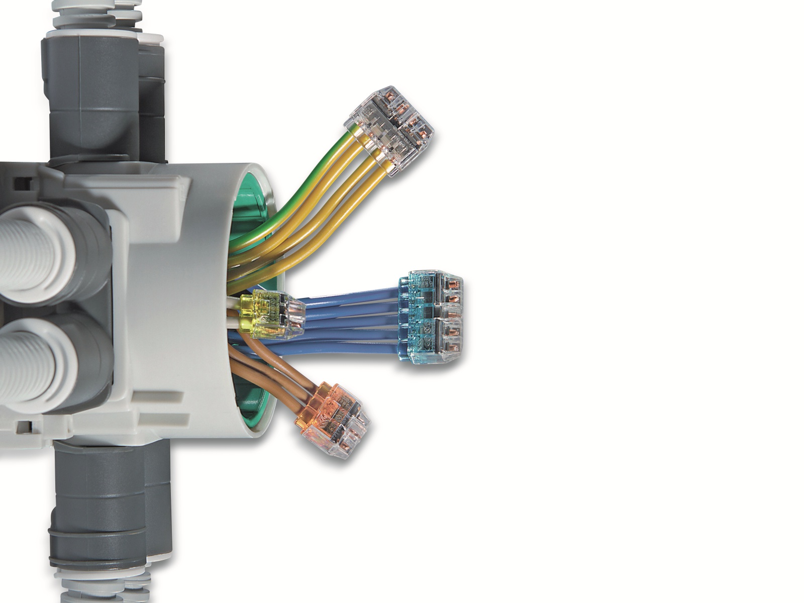 HELLERMANNTYTON Verbindungsklemme, 148-90055, HCPM-3-Blister, orange,18 Stück