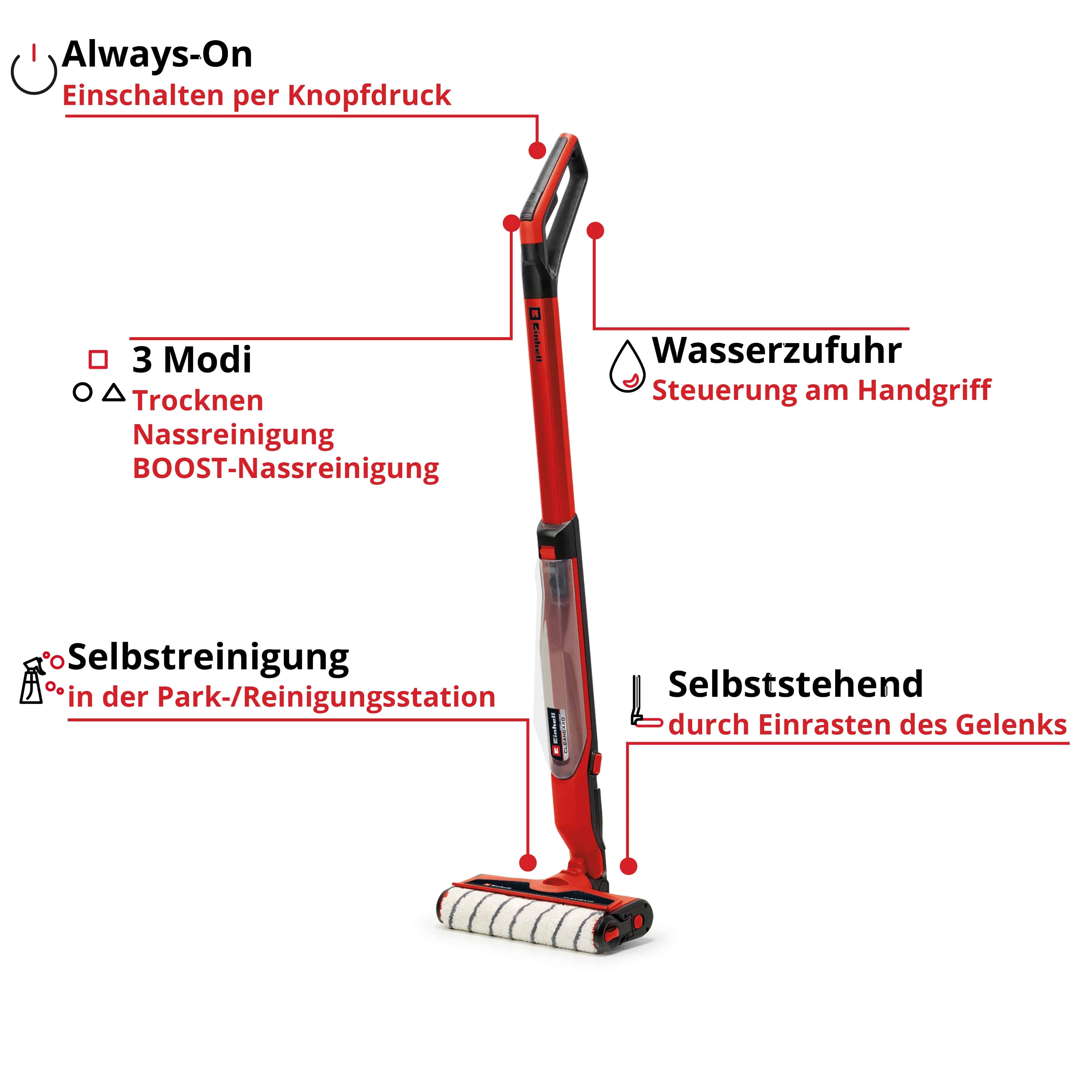 EINHELL Akku-Hartbodenreiniger CLEANEXXO Kit (1x 4,0 Ah) EINHELL Akku-Hartbodenreiniger CLEANEXXO Kit (1x 4,0 Ah)