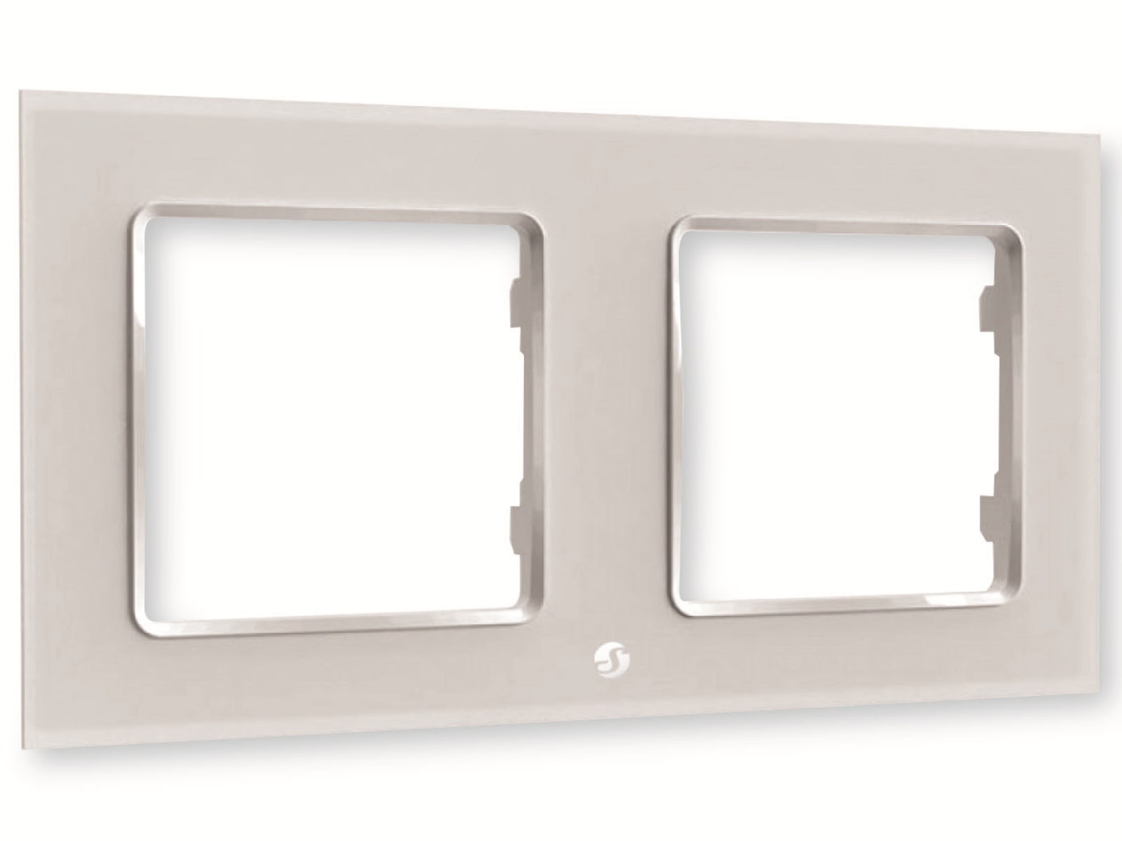 SHELLY Wandtaster-Rahmen Wall Frame 2, weiß, 2-fach SHELLY Wandtaster-Rahmen Wall Frame 2, weiß, 2-fach