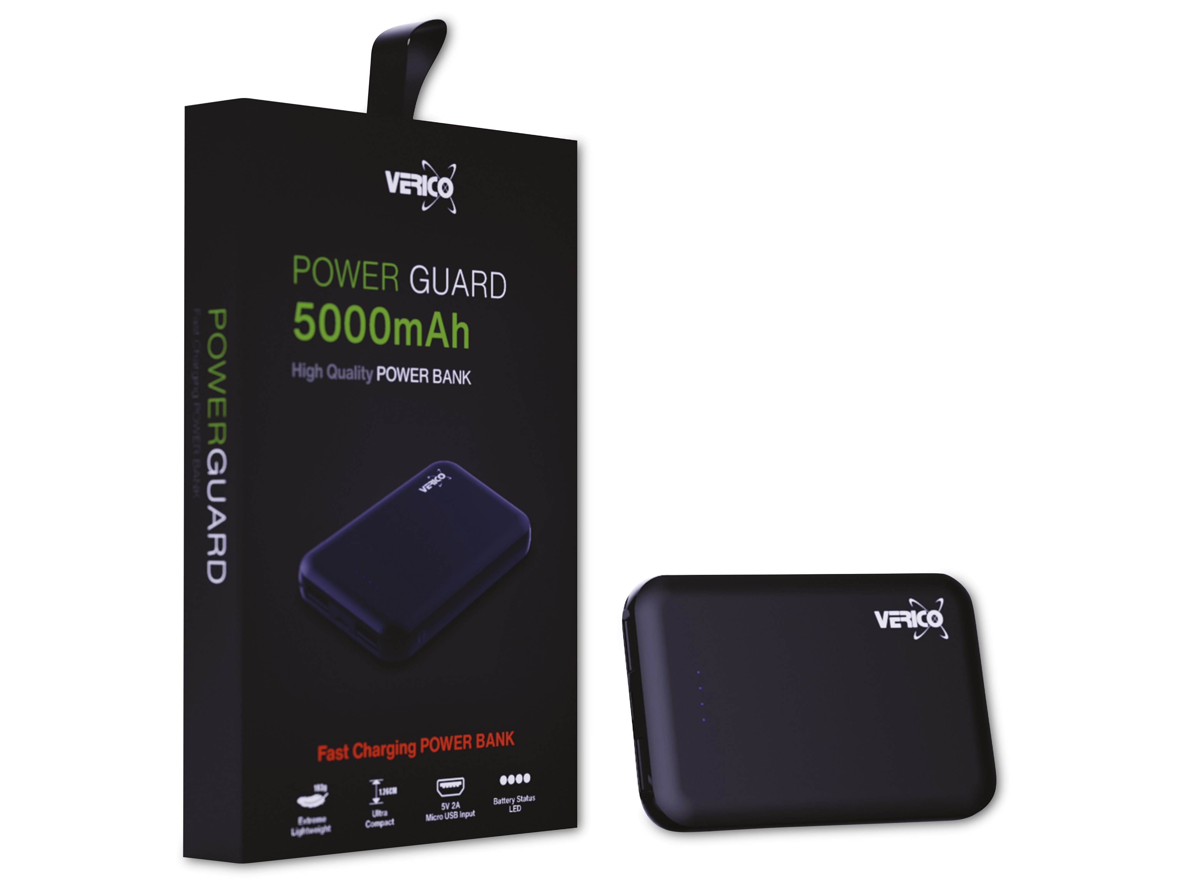 VERICO USB Powerbank Power Matrix, 5.000 mAh, schwarz VERICO USB Powerbank Power Matrix, 5.000 mAh, schwarz