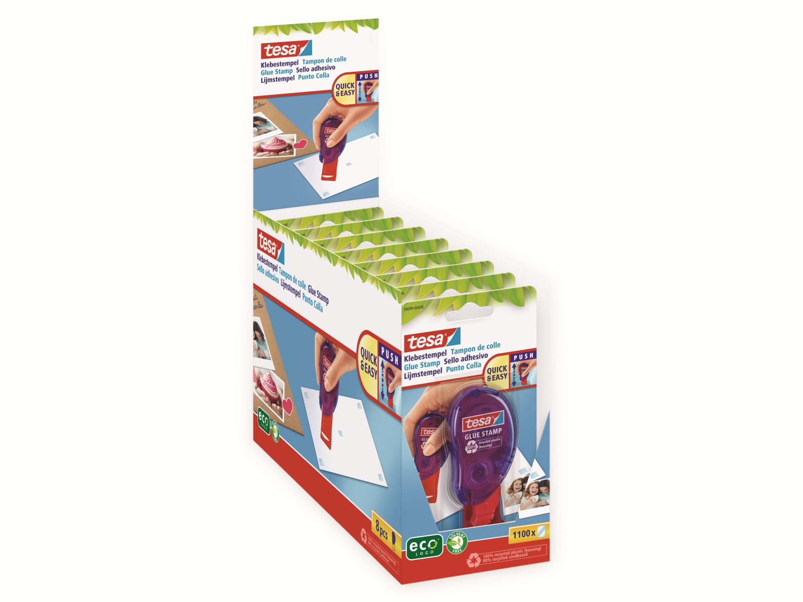 TESA ® Klebestempel permanent ecoLogo®, 59099-00000-00